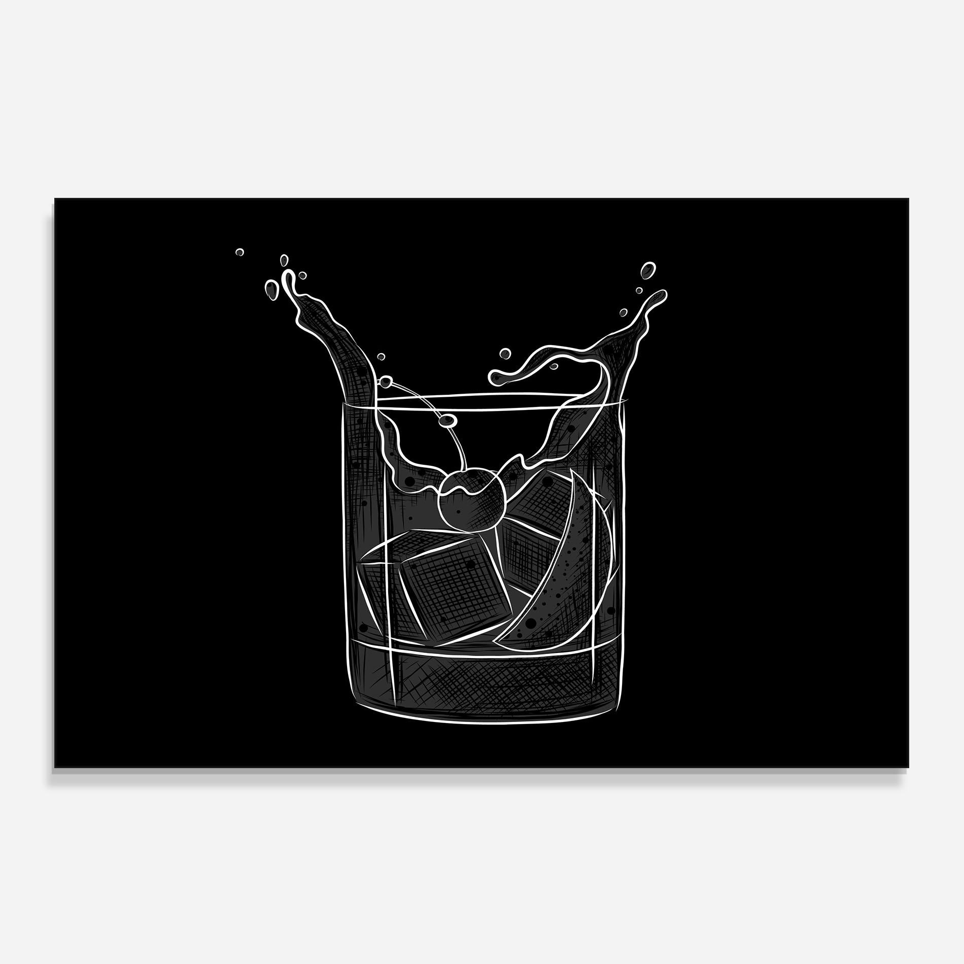 Konyhai üveg hátfal Lime Drink mockup 0