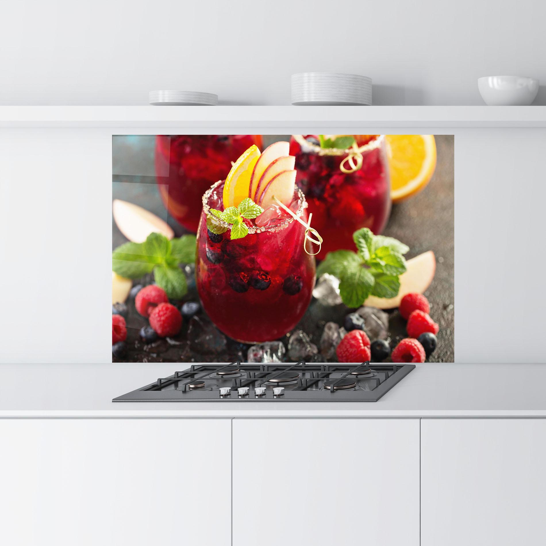 Konyhai üveg hátfal Berry Drink mockup 9