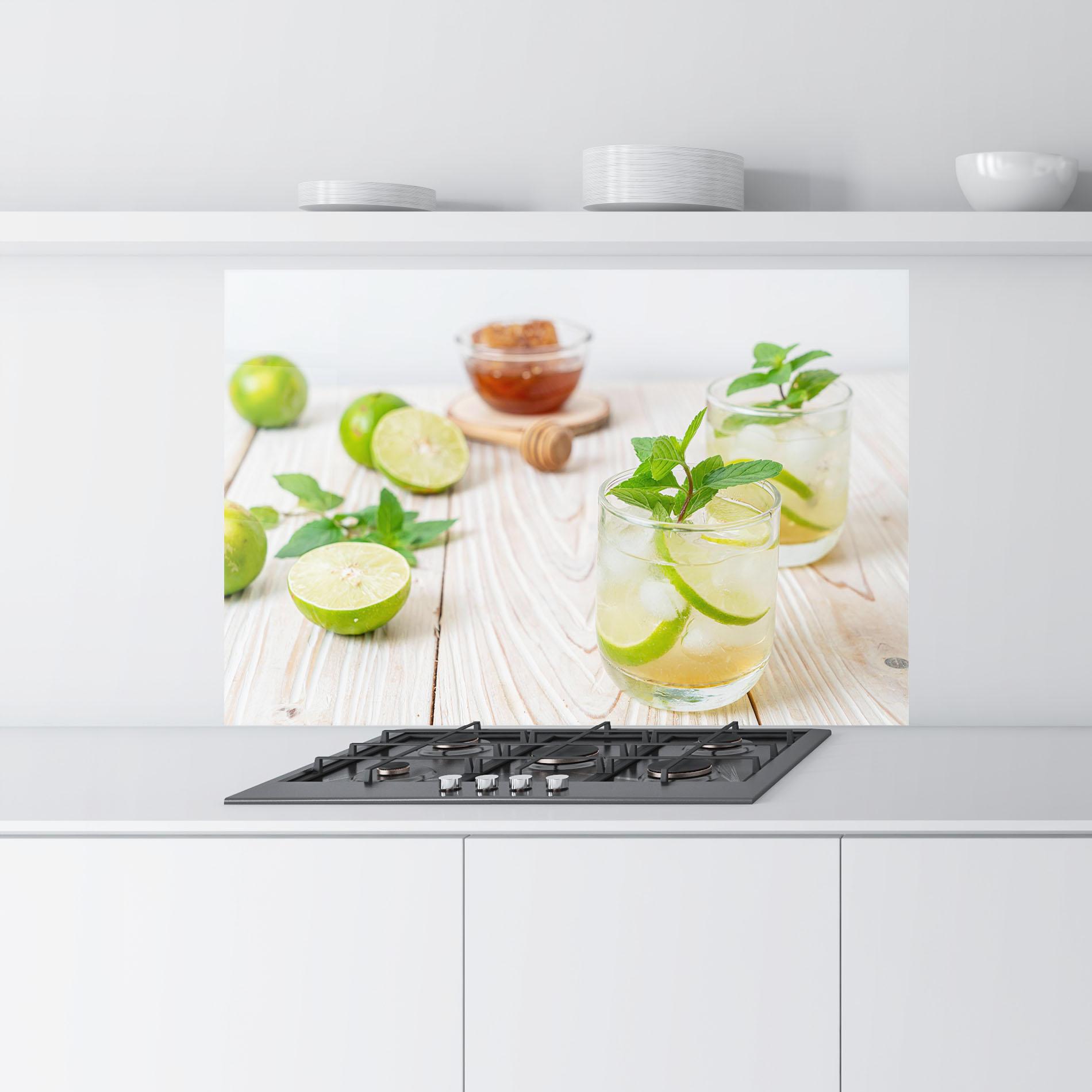 Konyhai üveg hátfal Iced Honey mockup 9