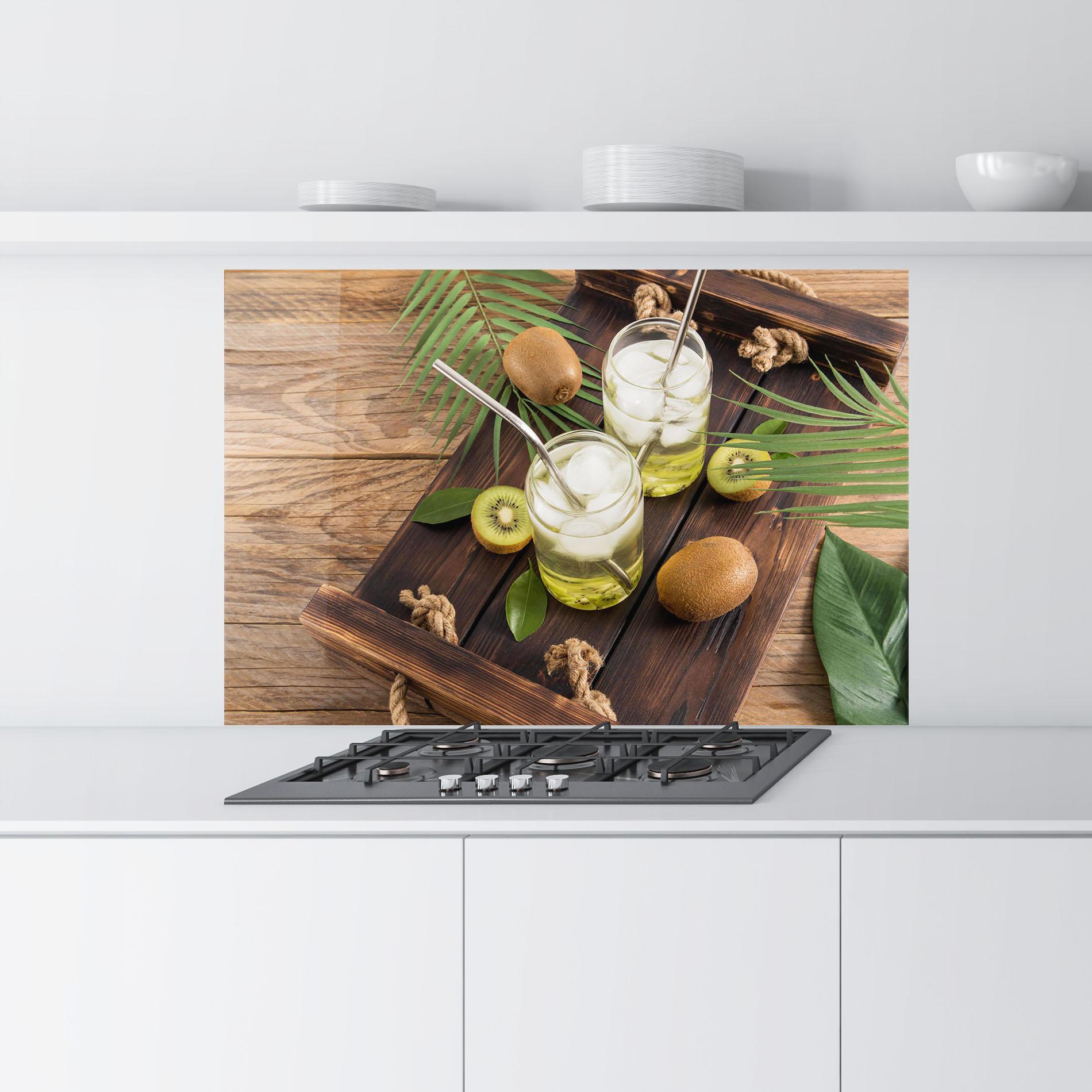 Konyhai üveg hátfal Kiwi Drinks mockup 9