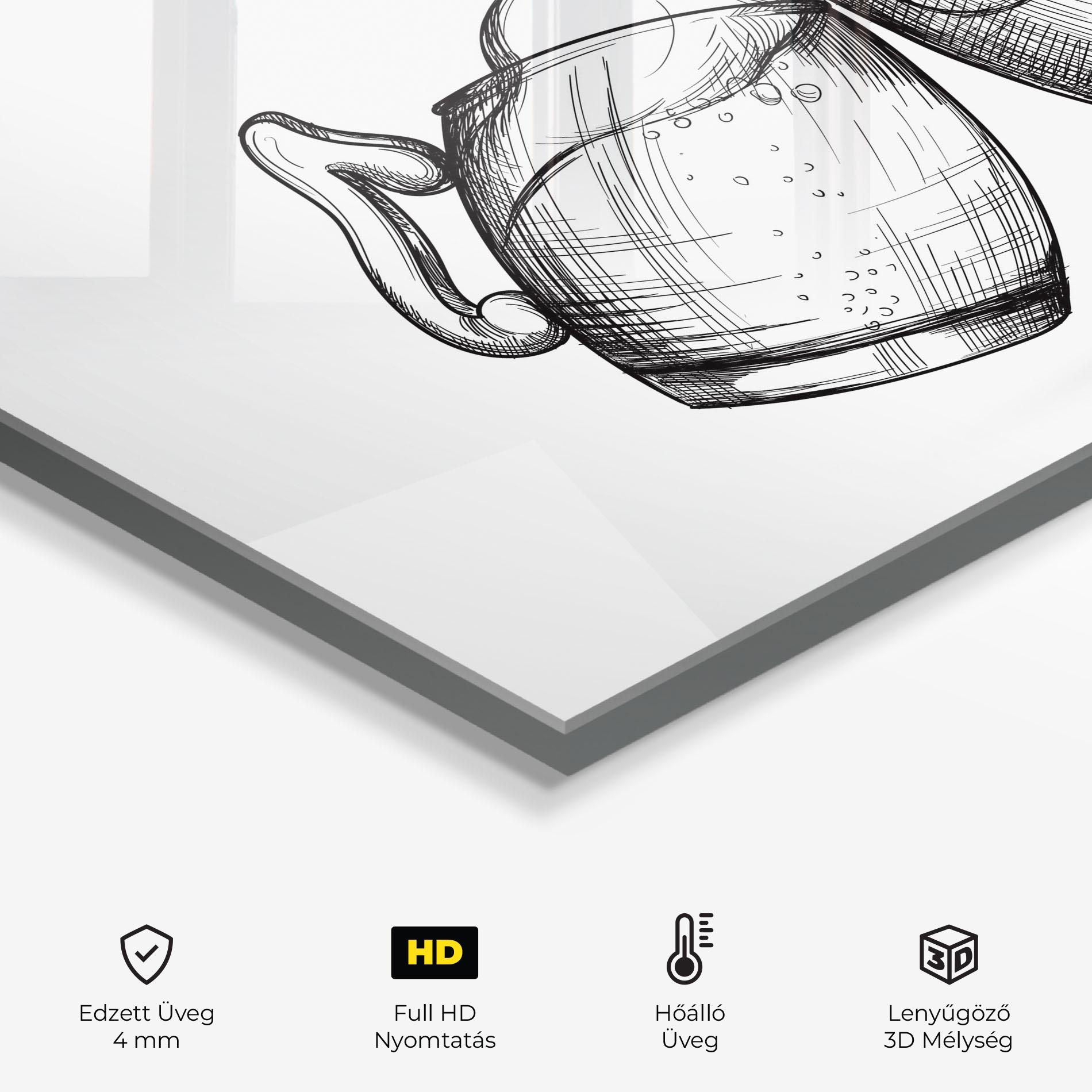 Konyhai üveg hátfal Beer Clash mockup 2