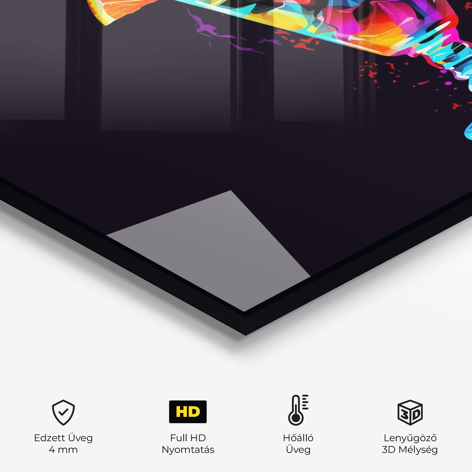 Konyhai üveg hátfal Colorful Cocktail mockup 2