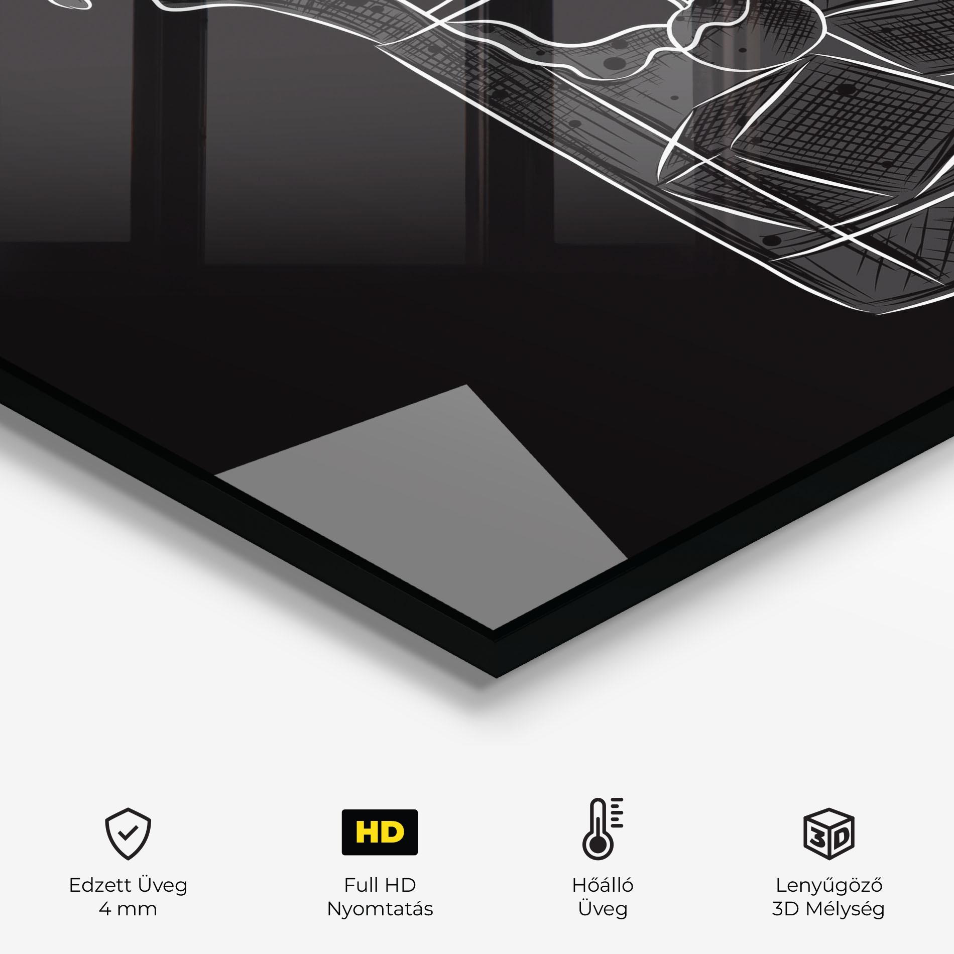 Konyhai üveg hátfal Lime Drink mockup 2