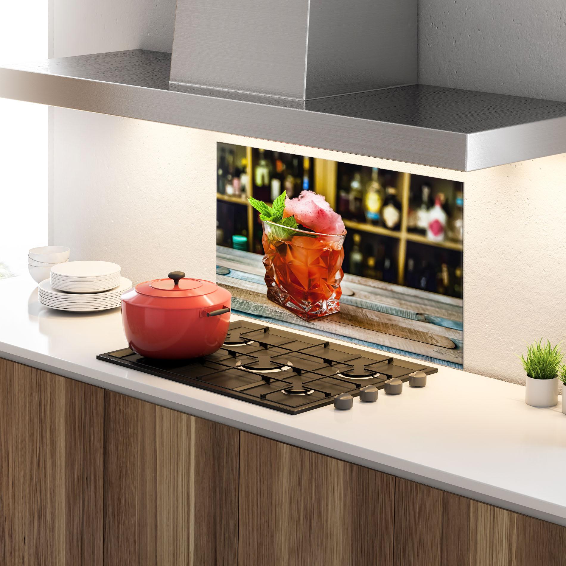 Konyhai üveg hátfal Cola Drink mockup 4