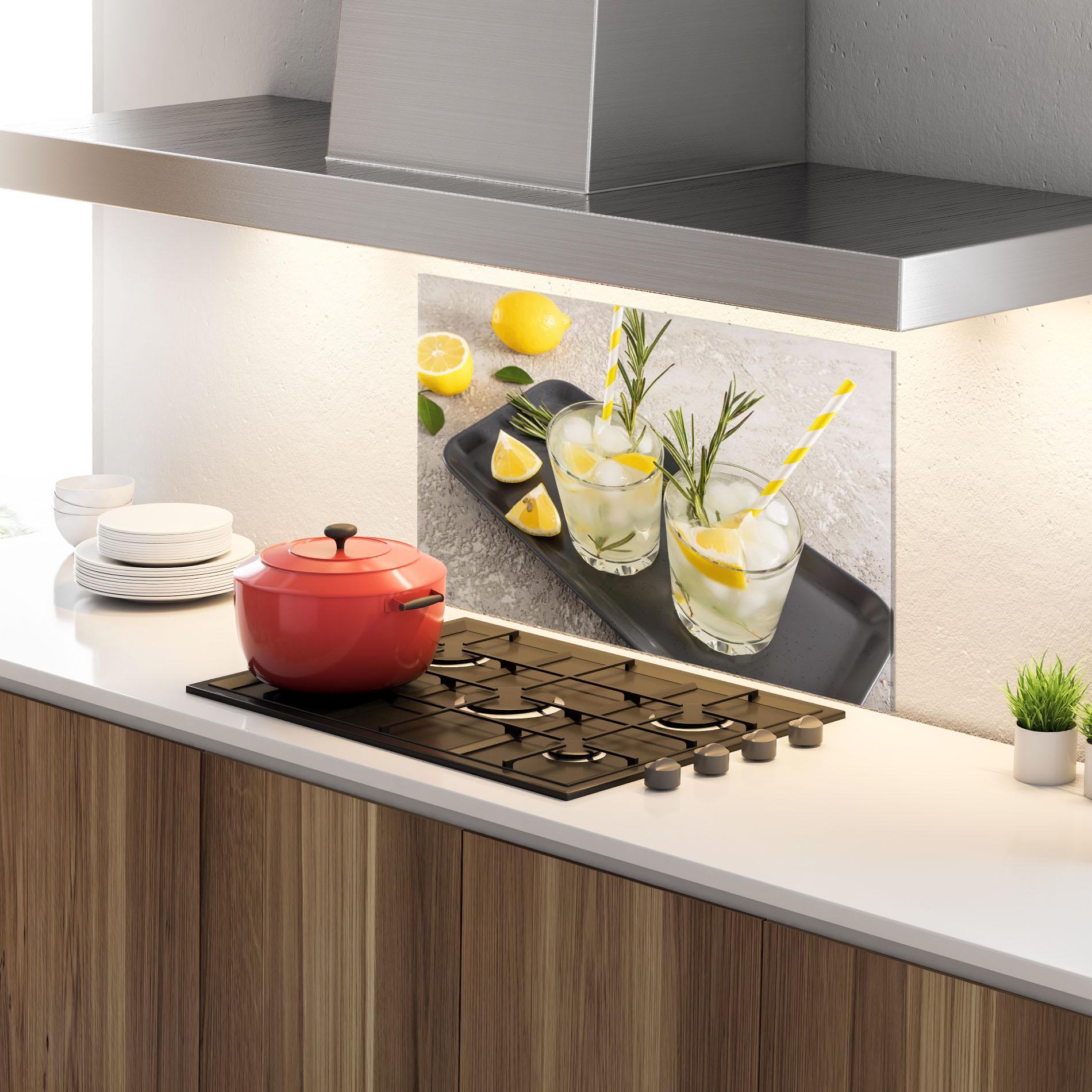 Konyhai üveg hátfal Fruit Vitamin Water mockup 4