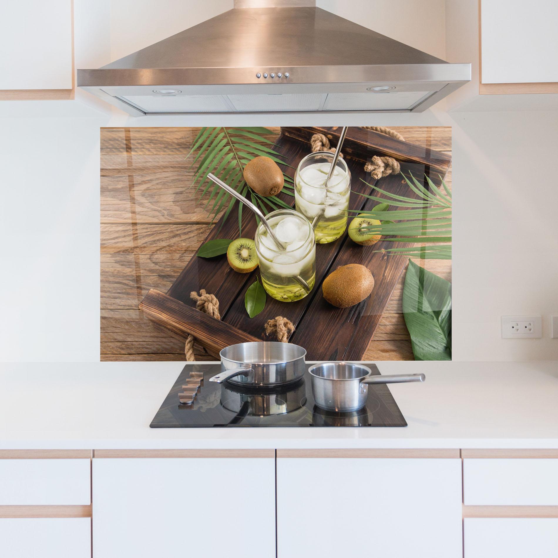 Konyhai üveg hátfal Kiwi Drinks mockup 5