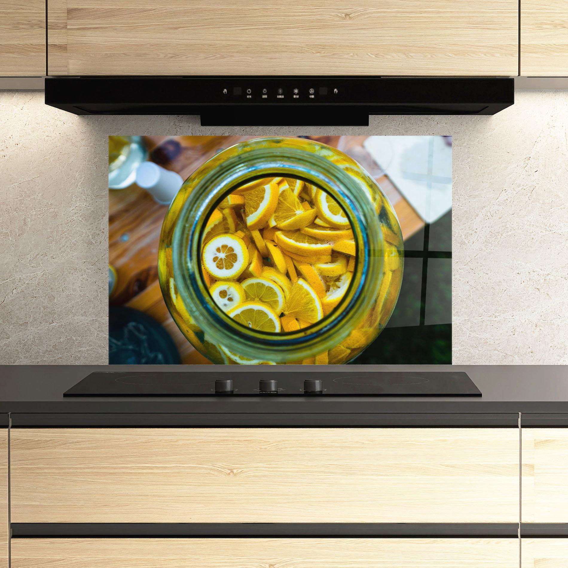 Konyhai üveg hátfal Big Limonade mockup 3