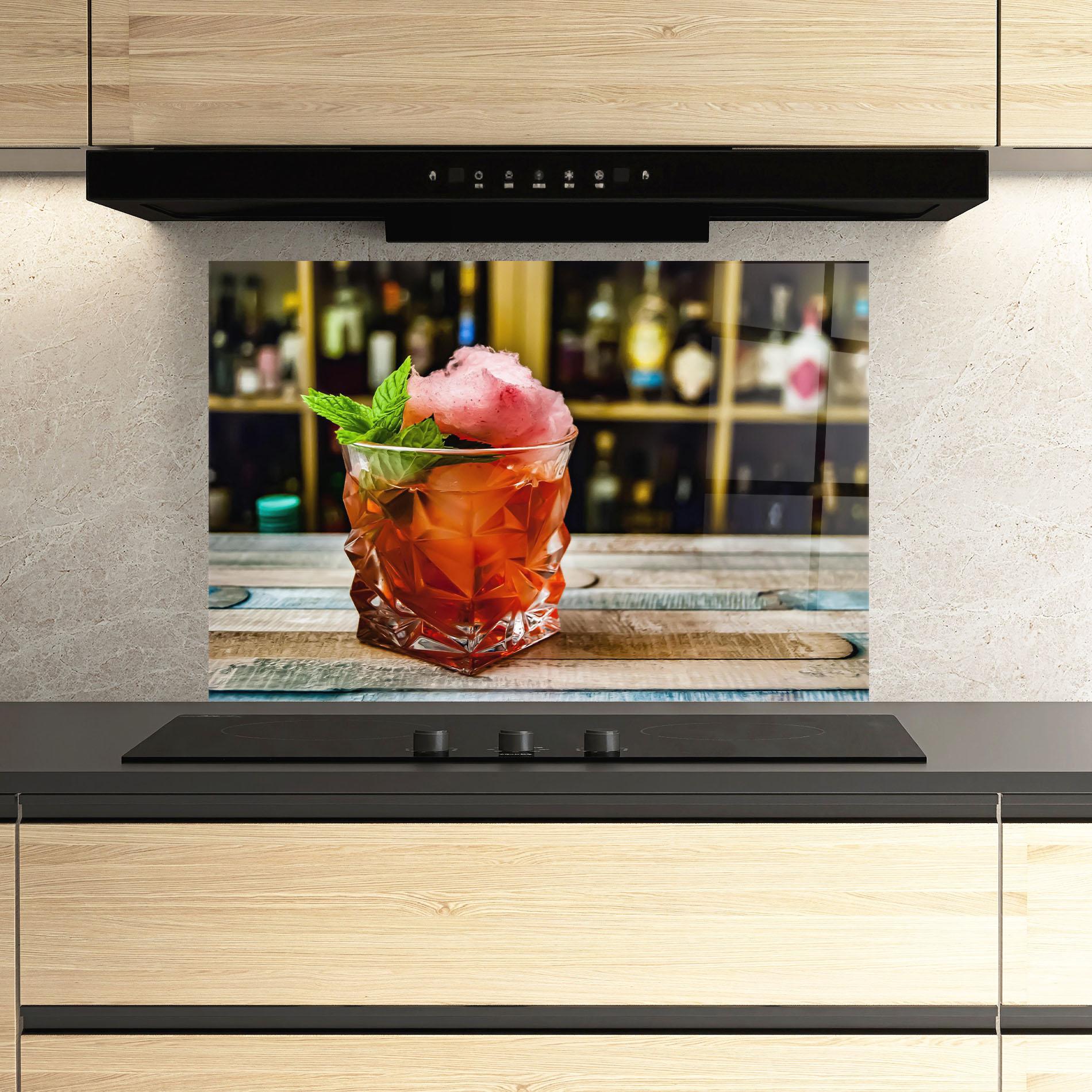 Konyhai üveg hátfal Cola Drink mockup 3