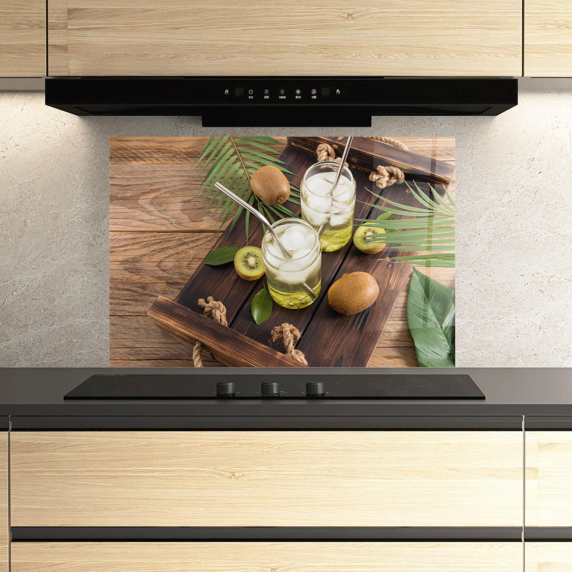 Konyhai üveg hátfal Kiwi Drinks mockup 3