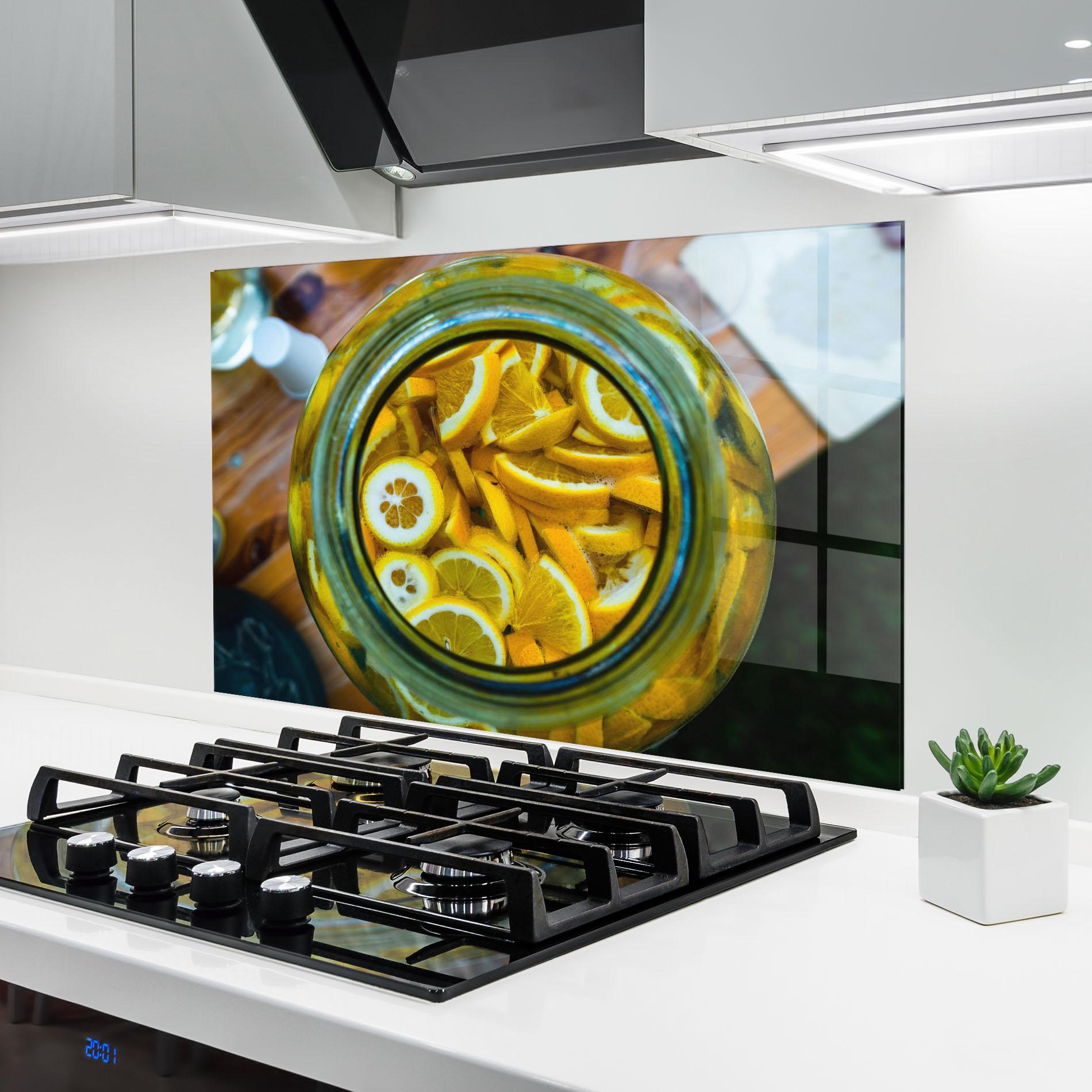 Konyhai üveg hátfal Big Limonade mockup 6