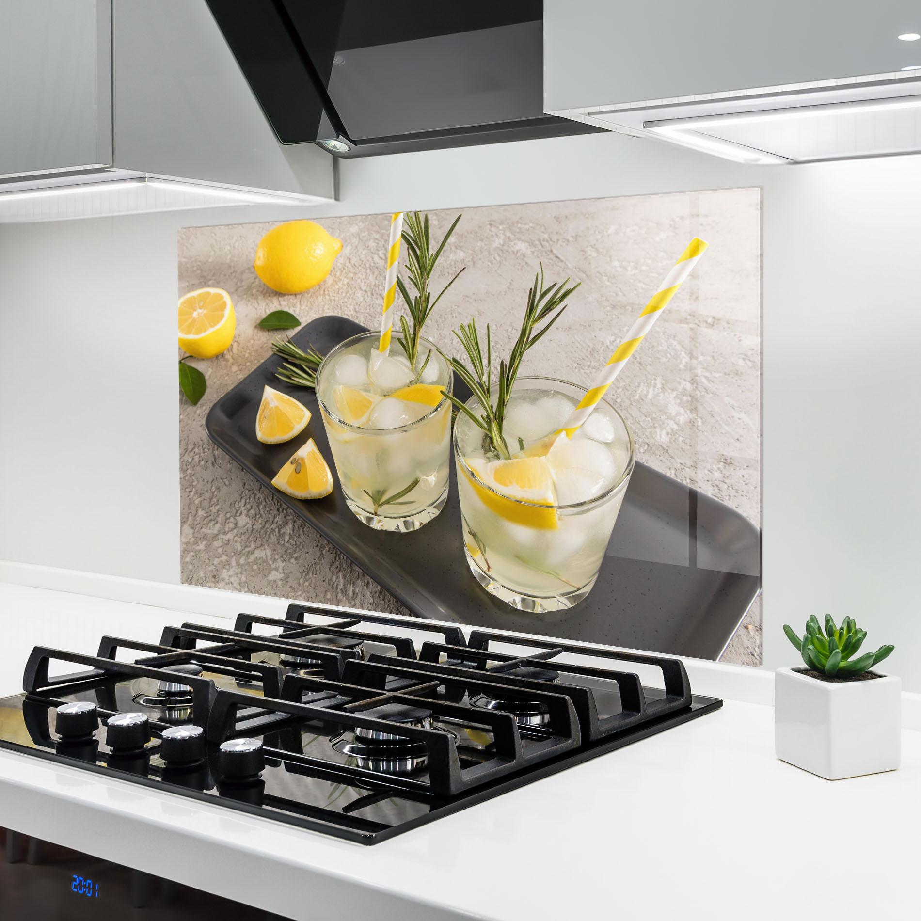 Konyhai üveg hátfal Fruit Vitamin Water mockup 6