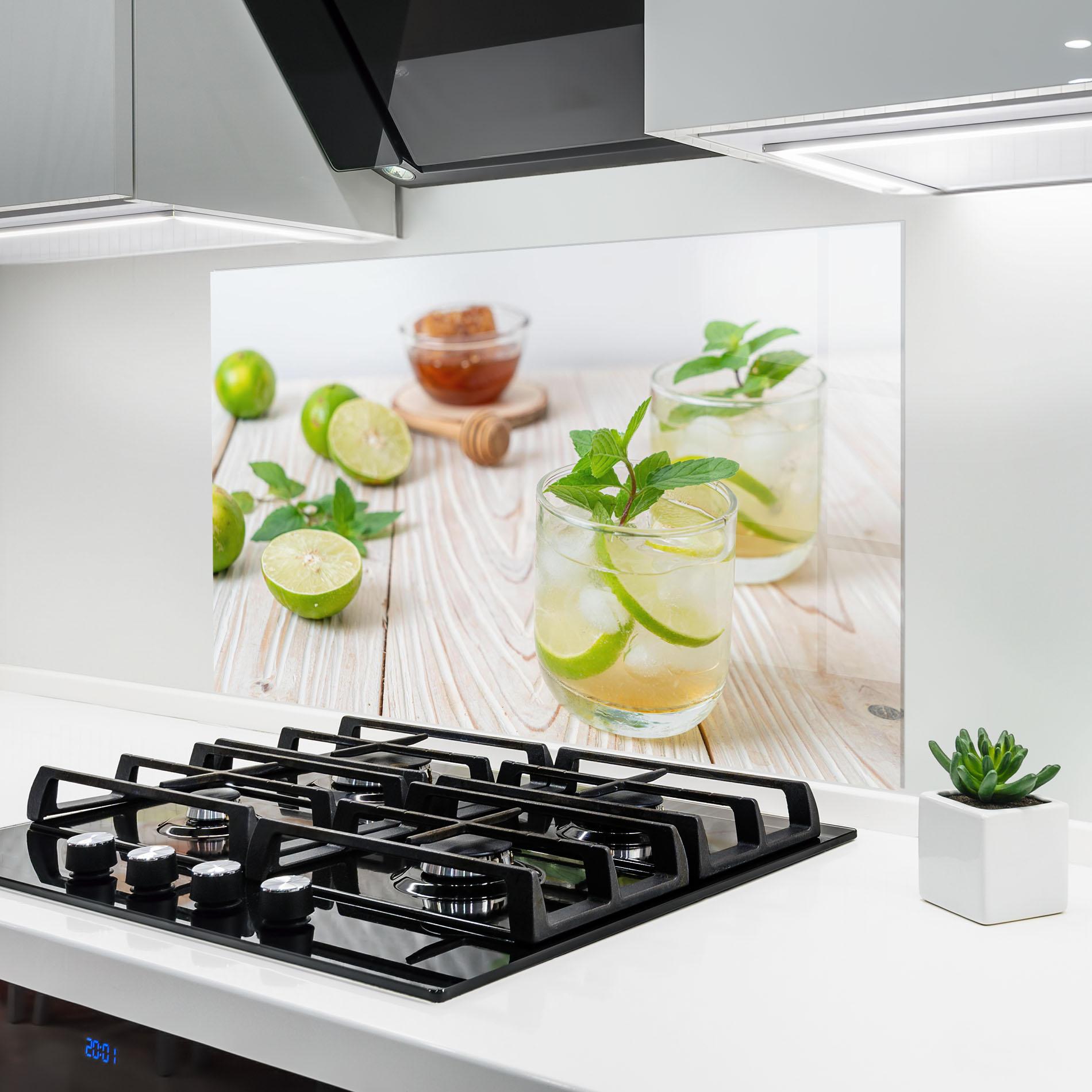 Konyhai üveg hátfal Iced Honey mockup 6