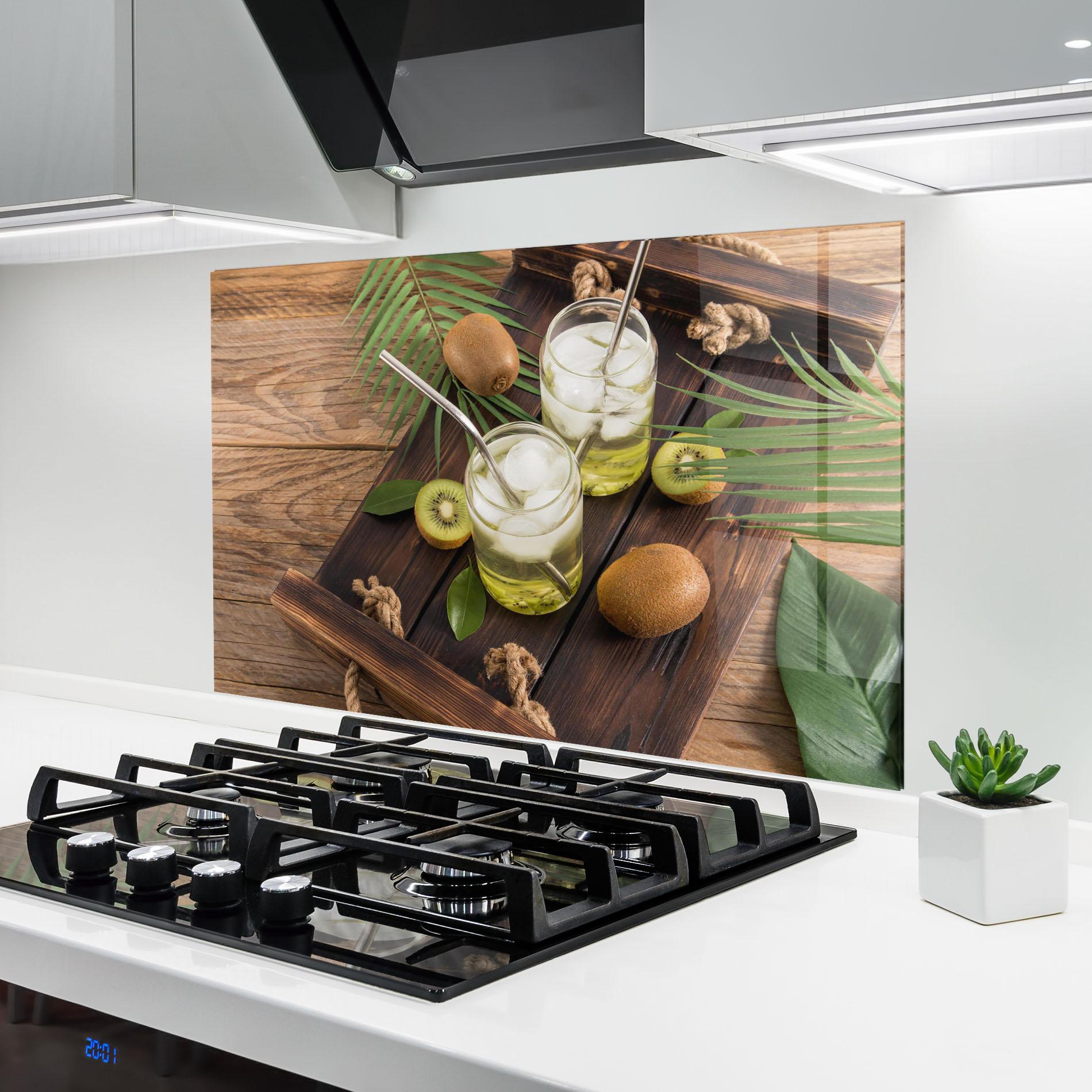 Konyhai üveg hátfal Kiwi Drinks mockup 6