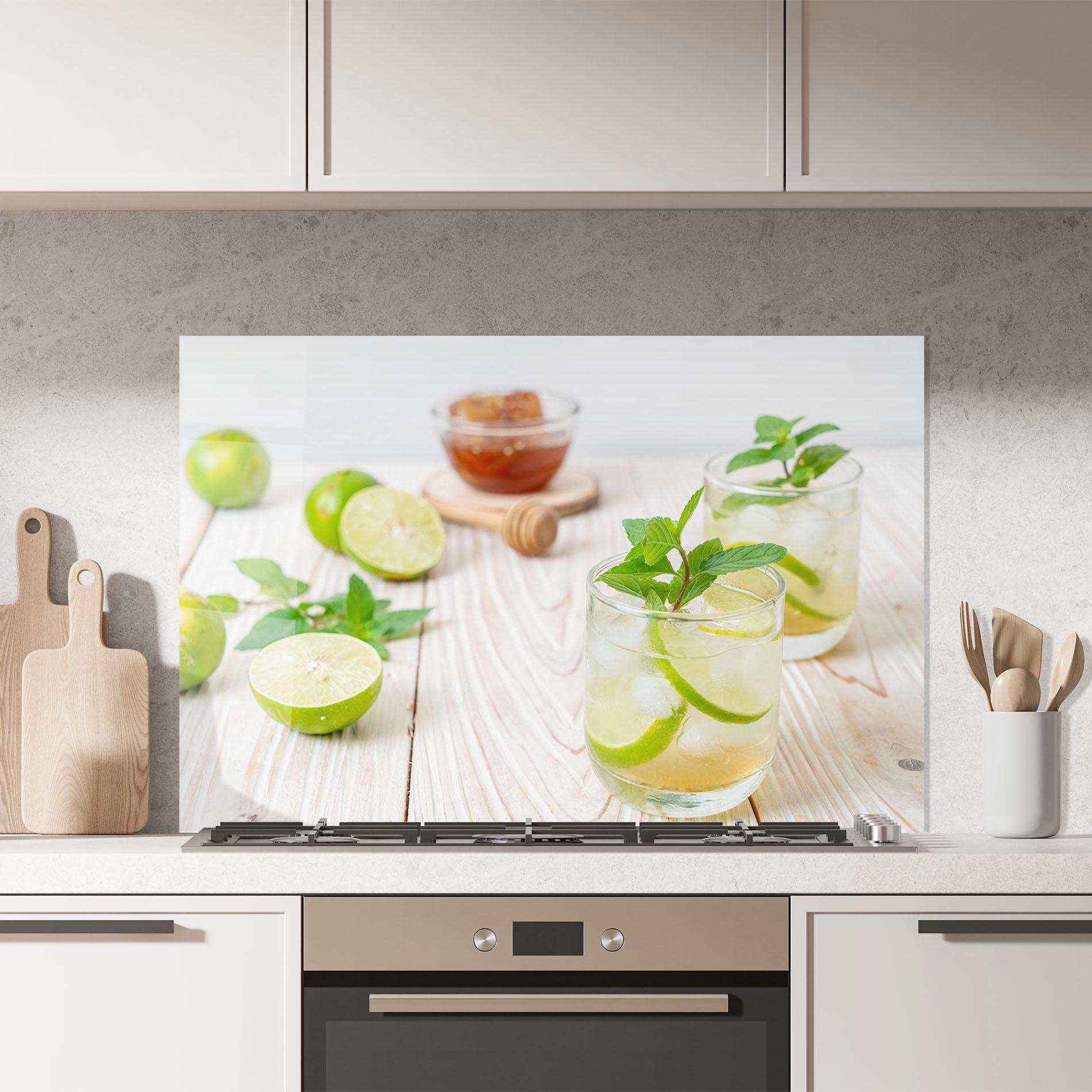 Konyhai üveg hátfal Iced Honey mockup 7