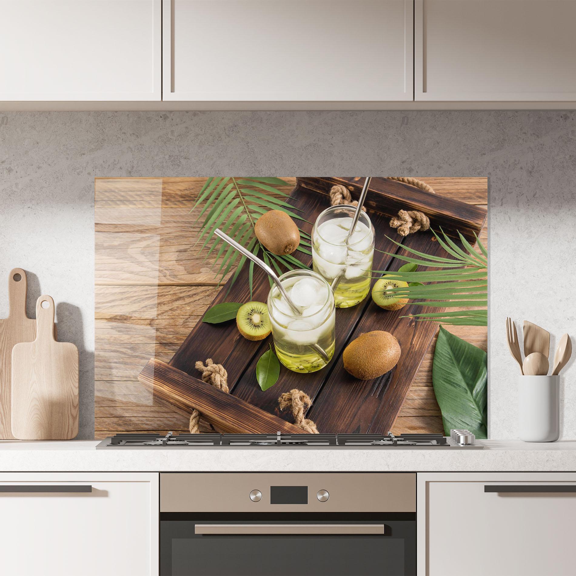Konyhai üveg hátfal Kiwi Drinks mockup 7