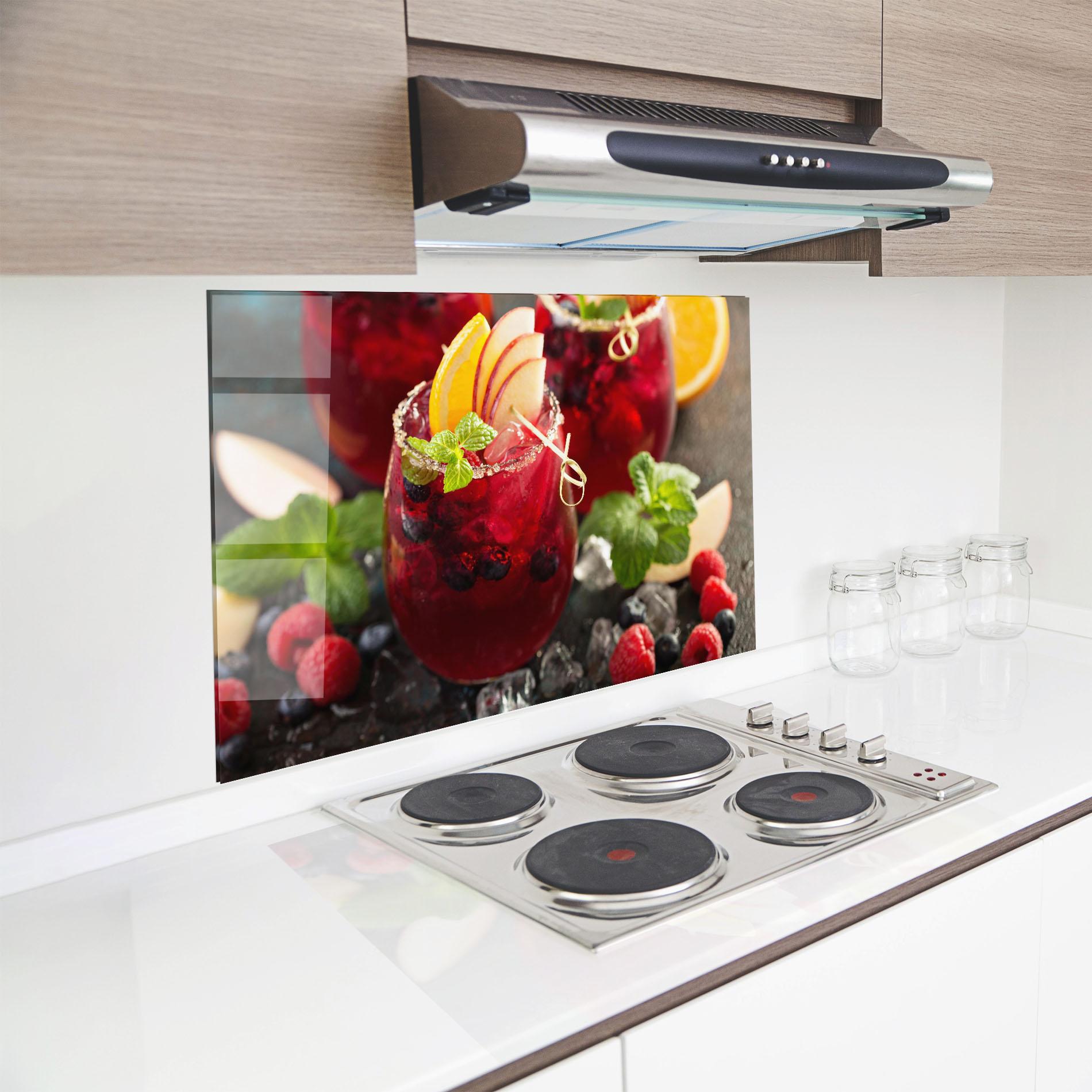 Konyhai üveg hátfal Berry Drink mockup 8