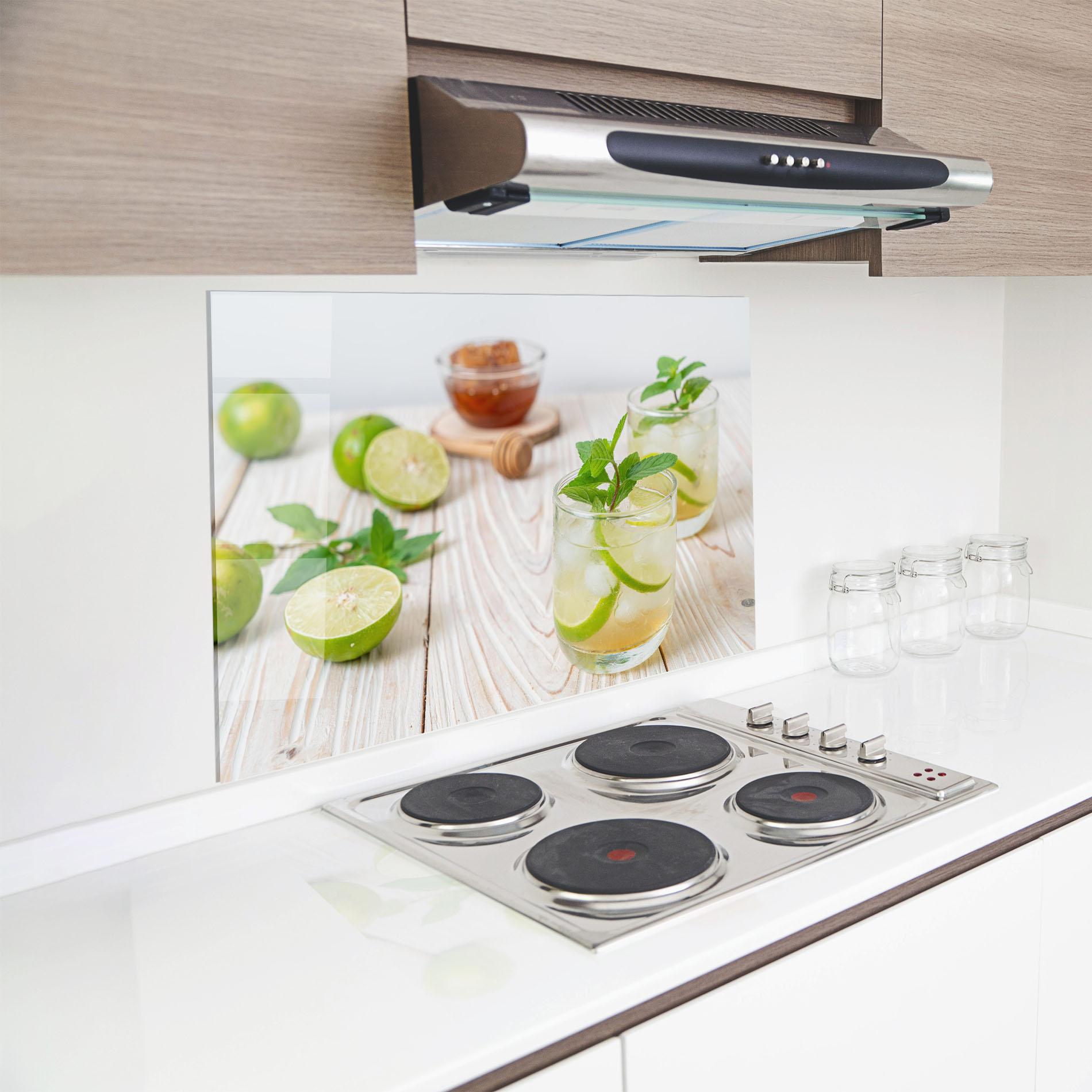 Konyhai üveg hátfal Iced Honey mockup 8