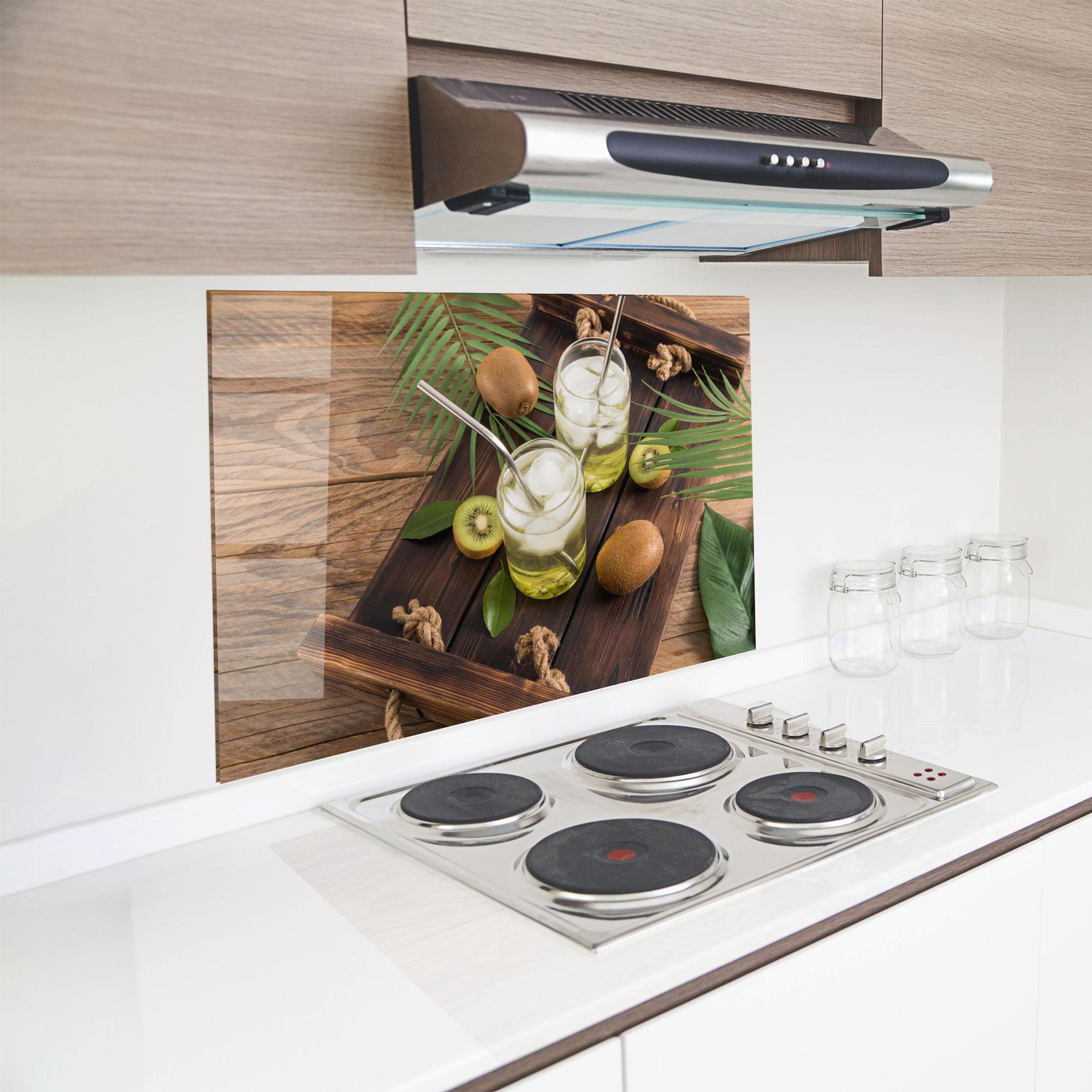Konyhai üveg hátfal Kiwi Drinks mockup 8
