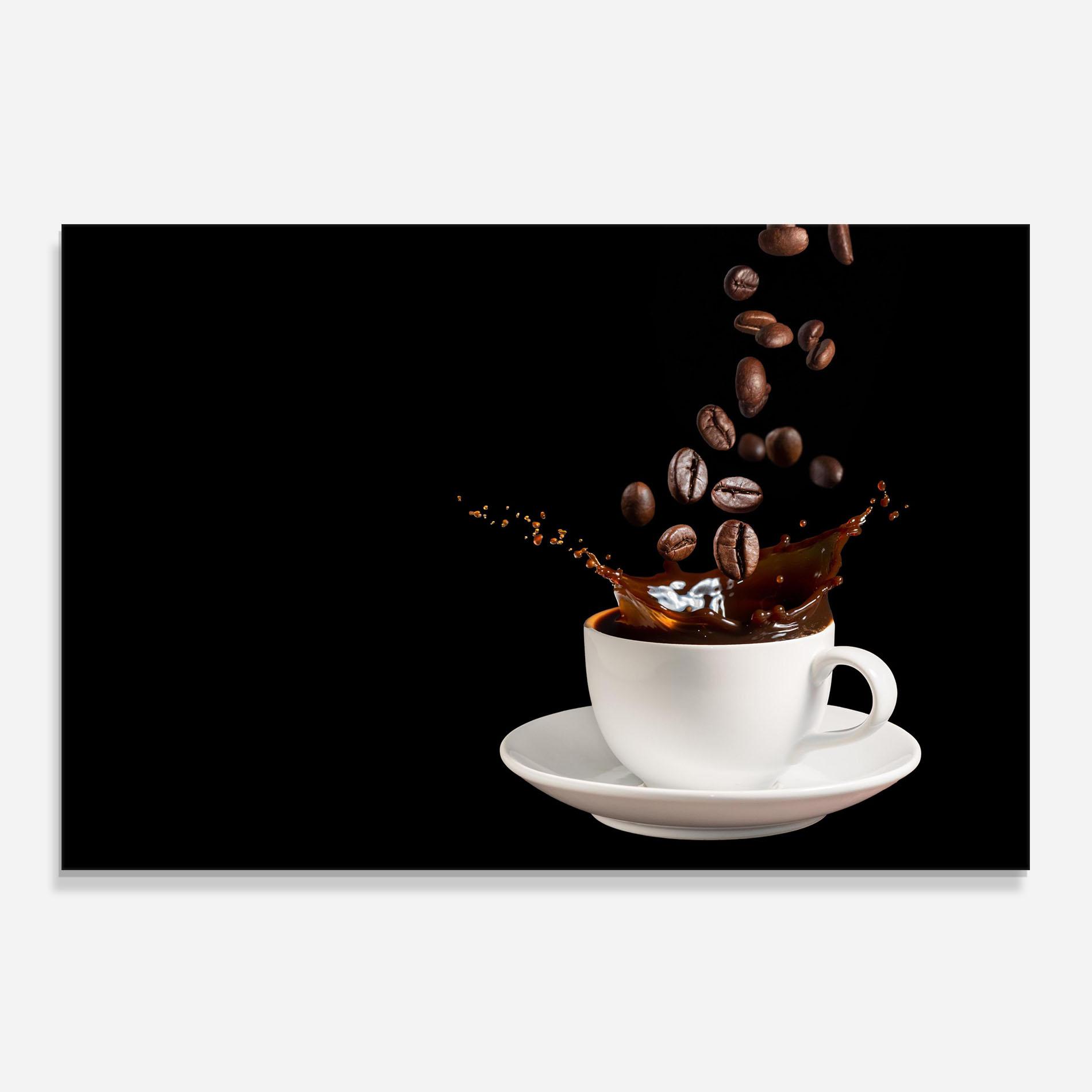 Konyhai üveg hátfal Coffee Splashes mockup 0