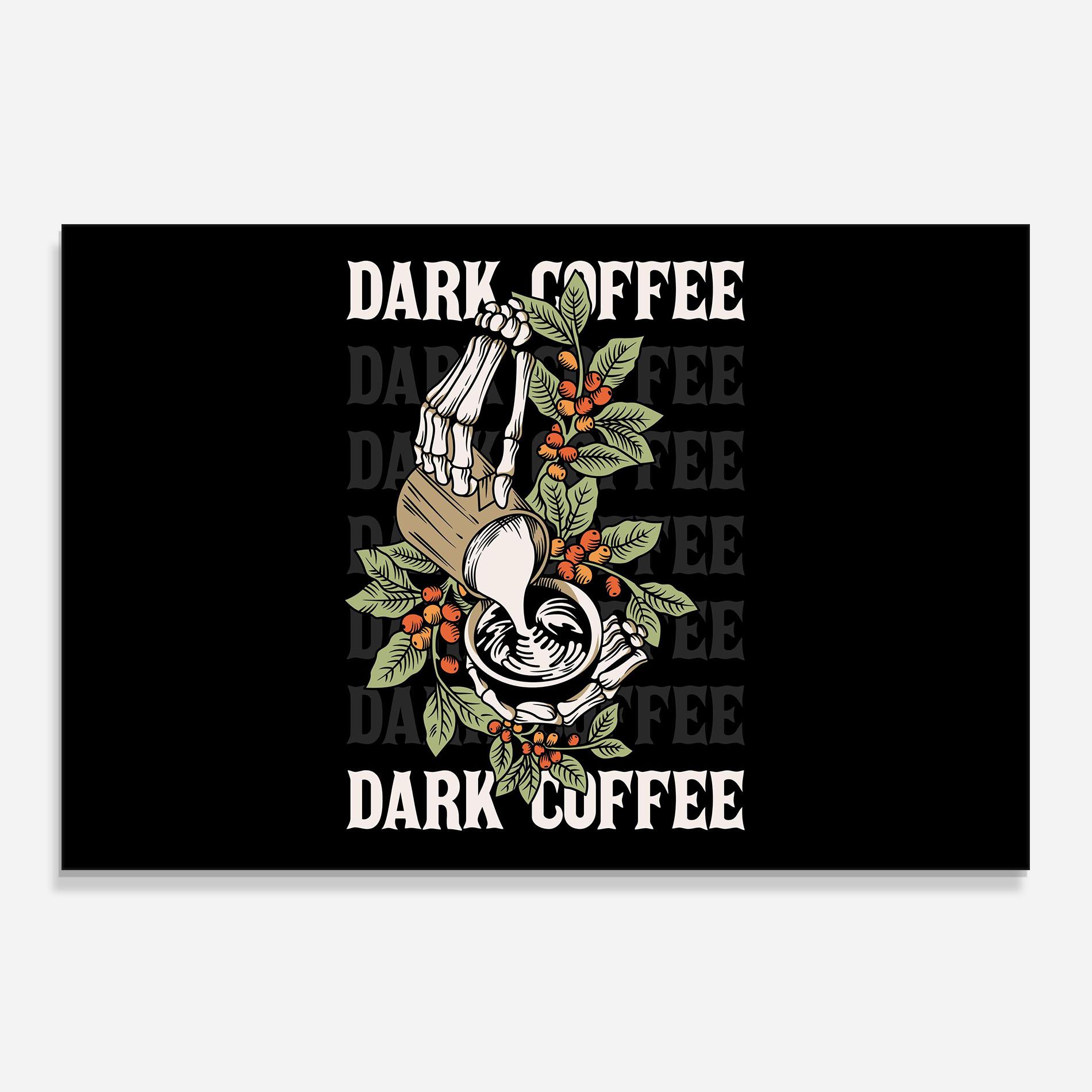 Konyhai üveg hátfal Dark Coffee mockup 0
