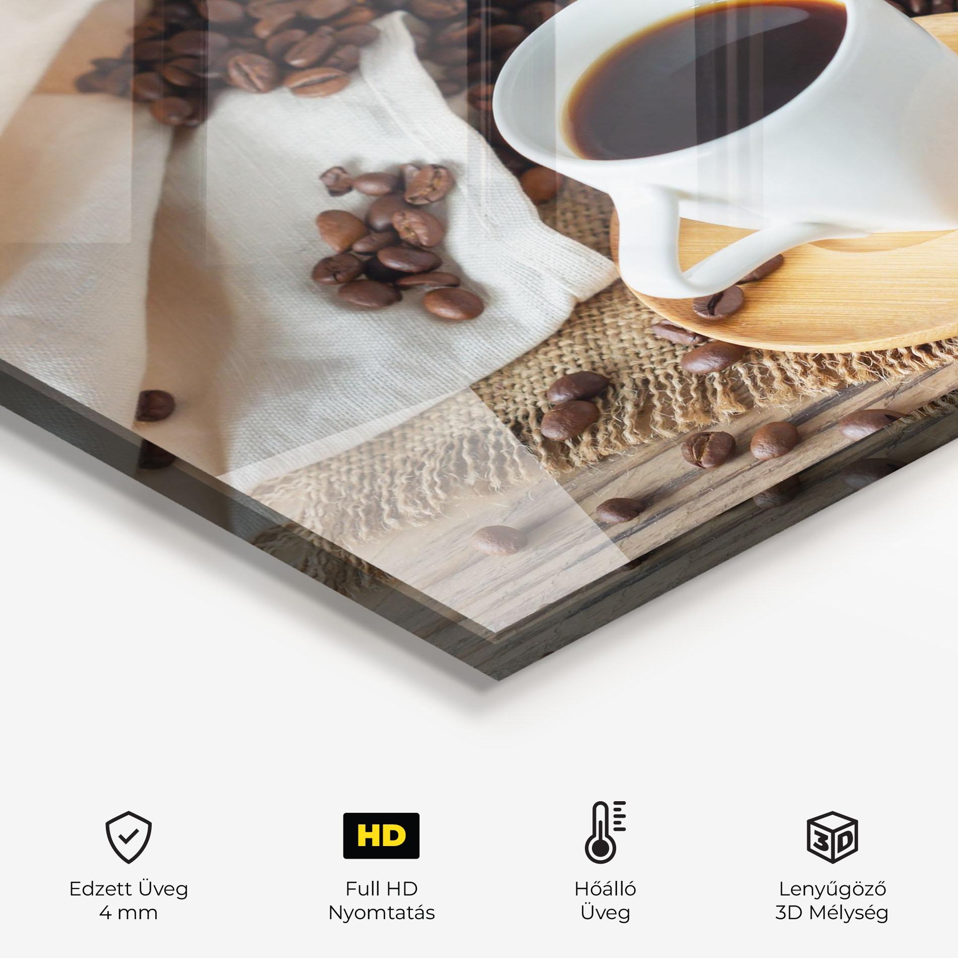 Konyhai üveg hátfal Fresh Espresso mockup 2