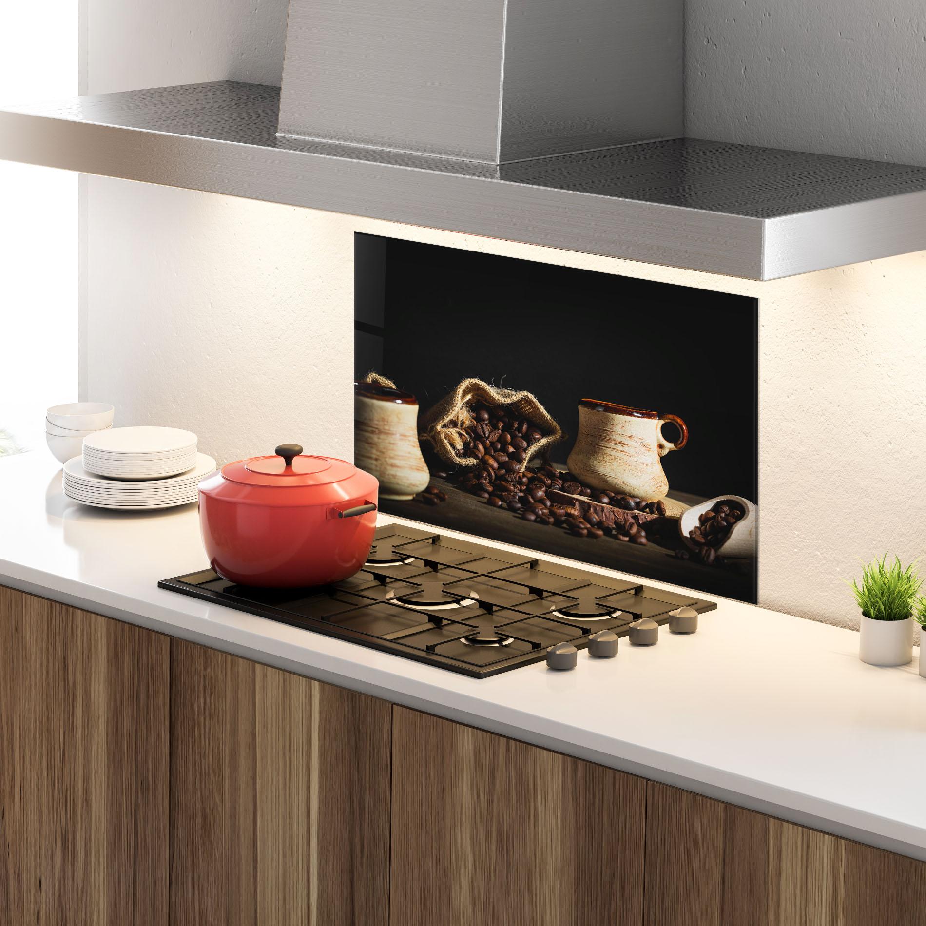 Konyhai üveg hátfal Old Cup Of Coffee mockup 4