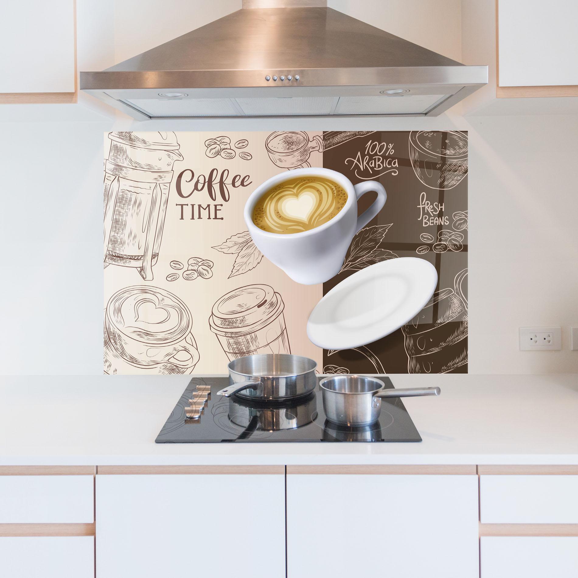 Konyhai üveg hátfal Fresh Beans mockup 5