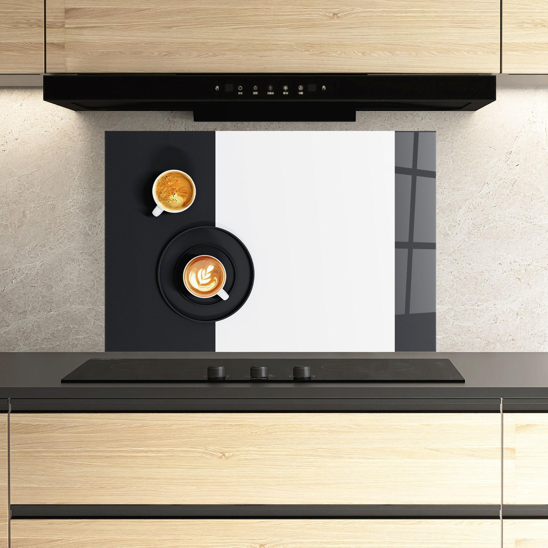 Konyhai üveg hátfal White Coffee Cup mockup 3