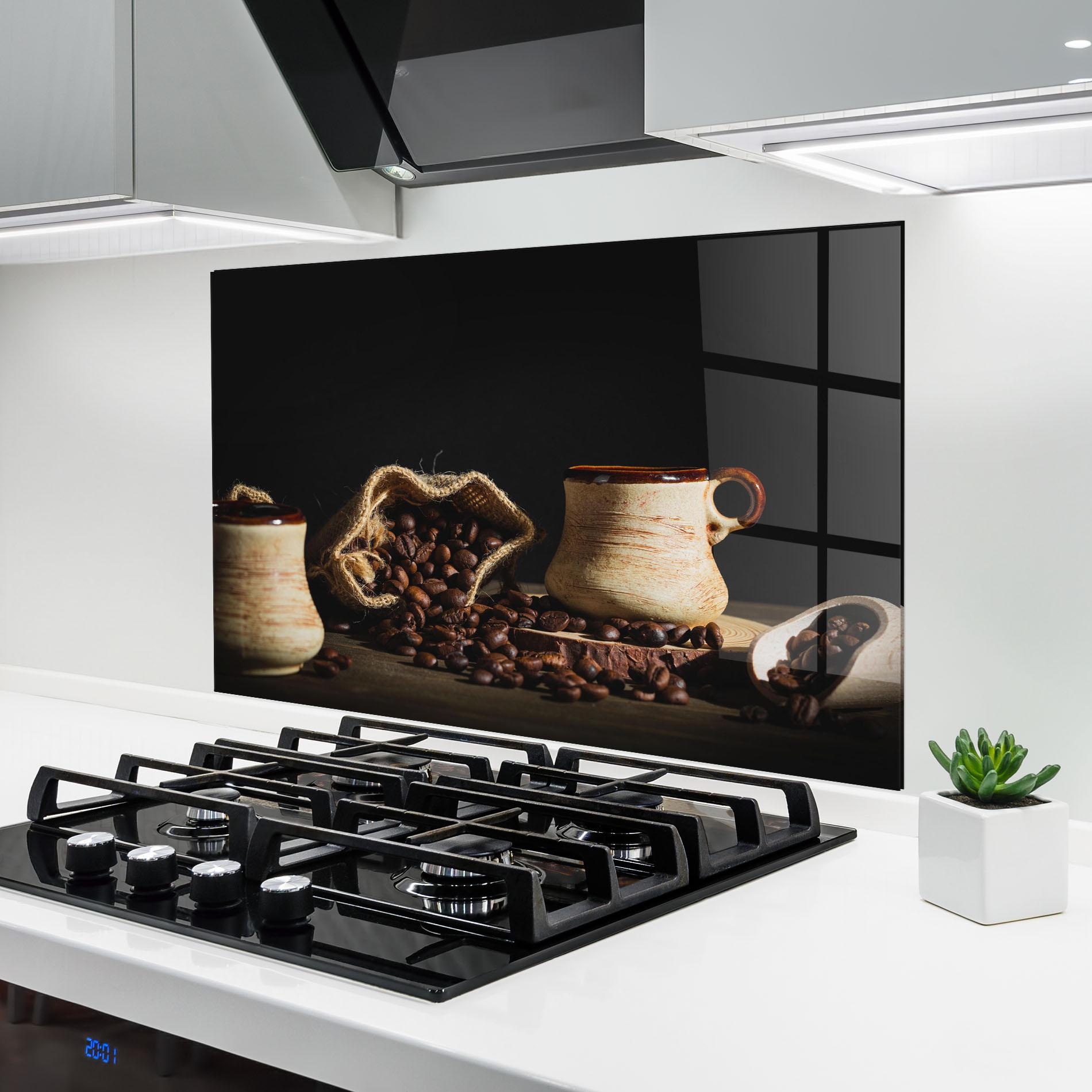 Konyhai üveg hátfal Old Cup Of Coffee mockup 6