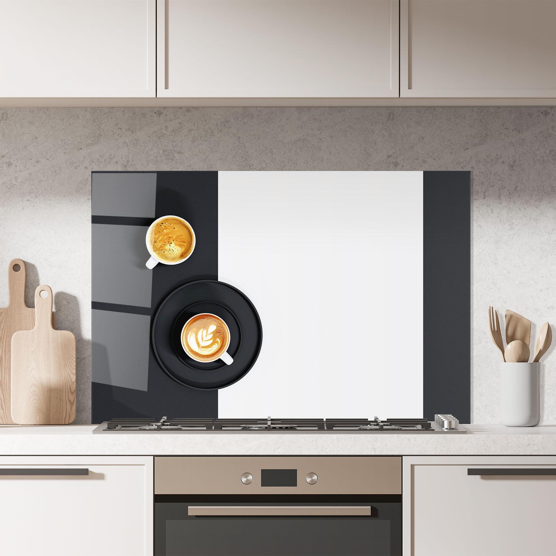 Konyhai üveg hátfal White Coffee Cup mockup 7