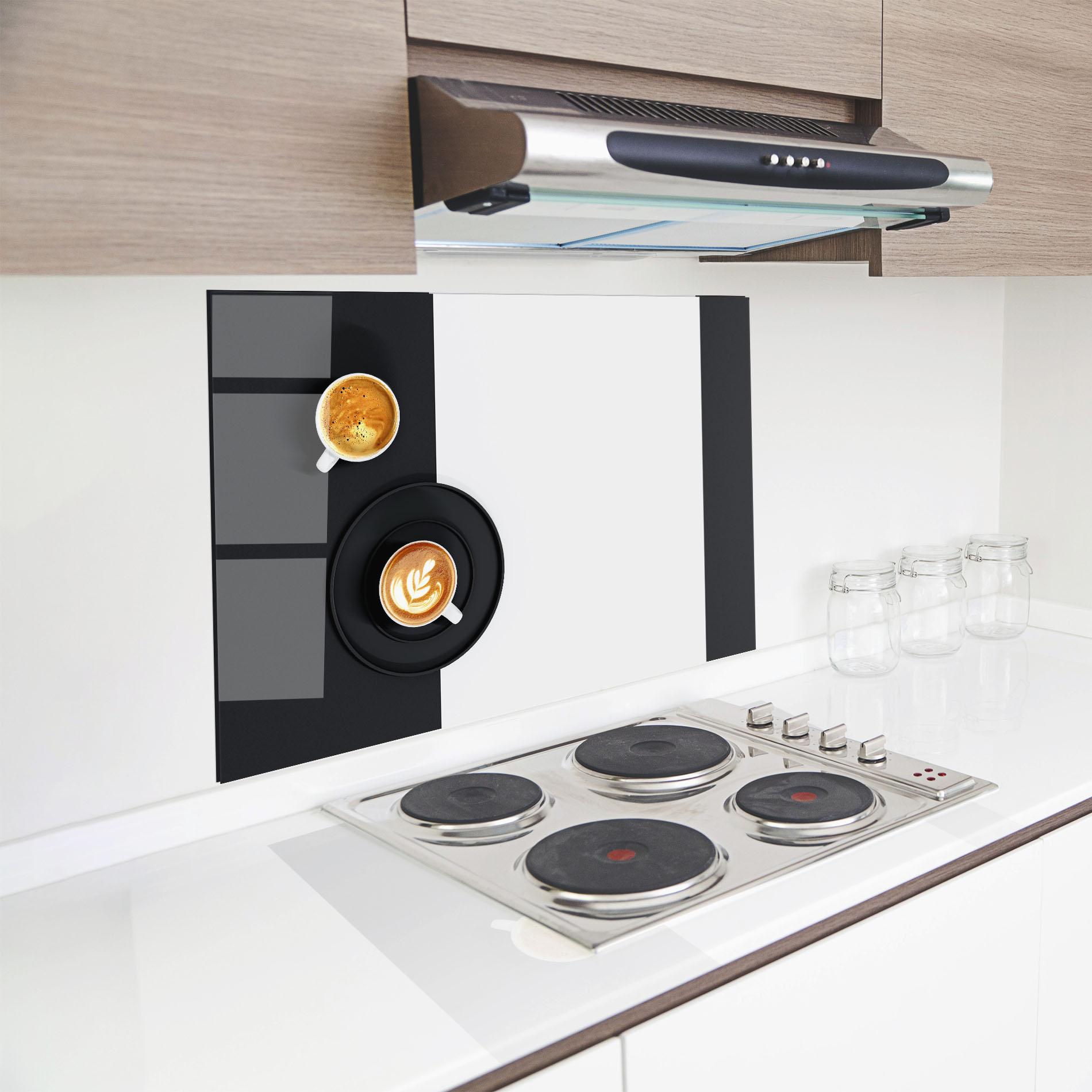 Konyhai üveg hátfal White Coffee Cup mockup 8