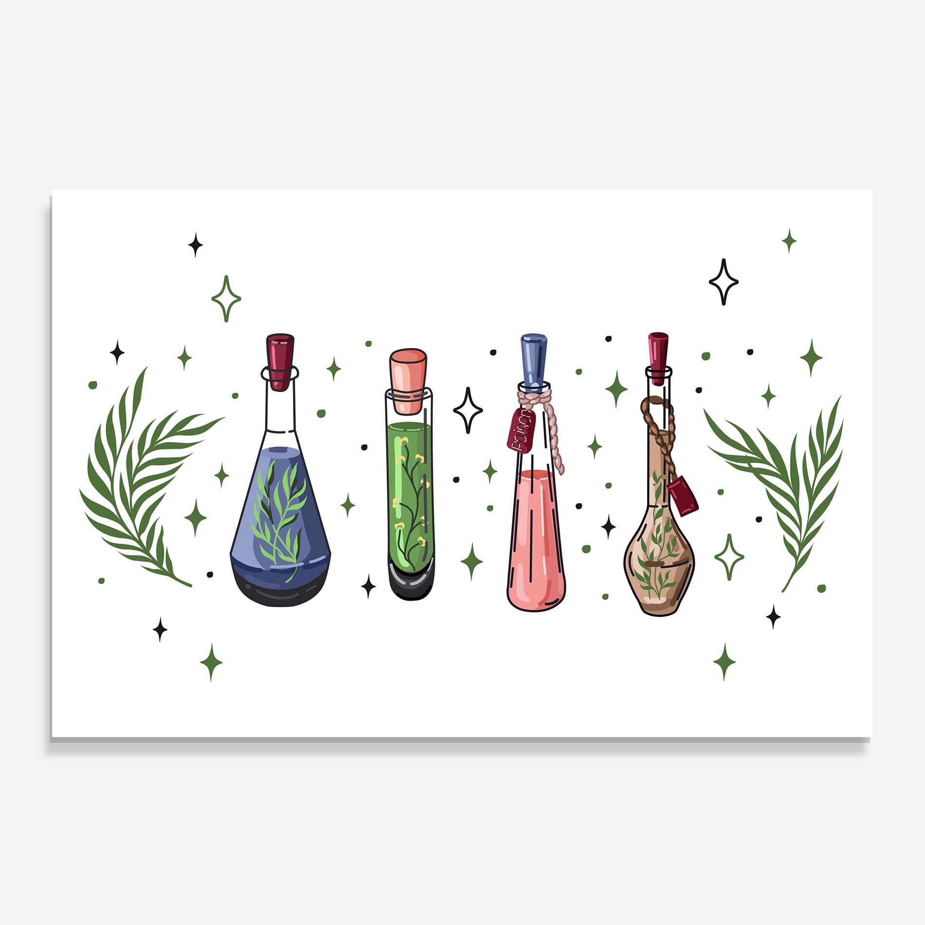 Konyhai üveg hátfal Herbs Liquid mockup 0