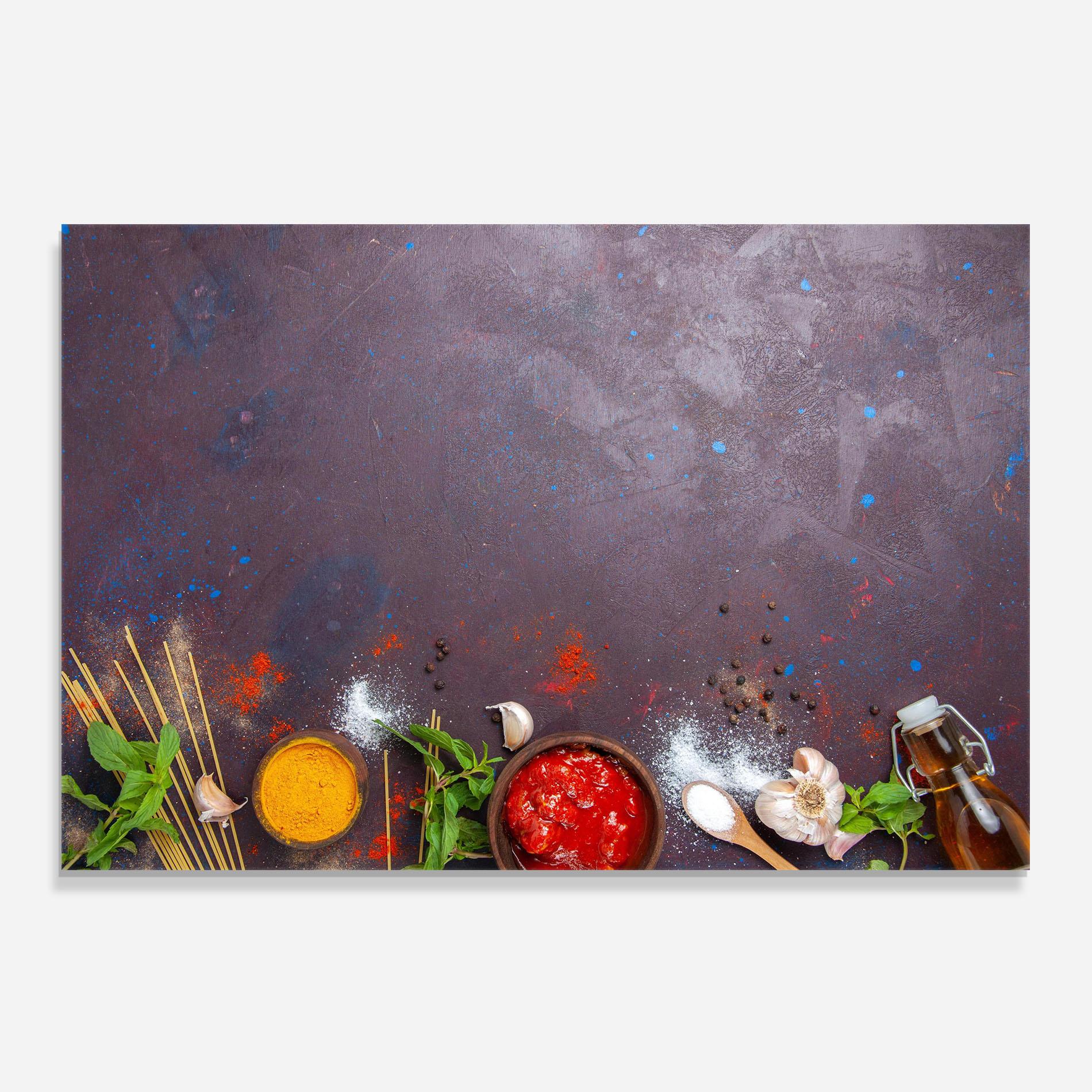 Konyhai üveg hátfal Tomato Sauce mockup 0