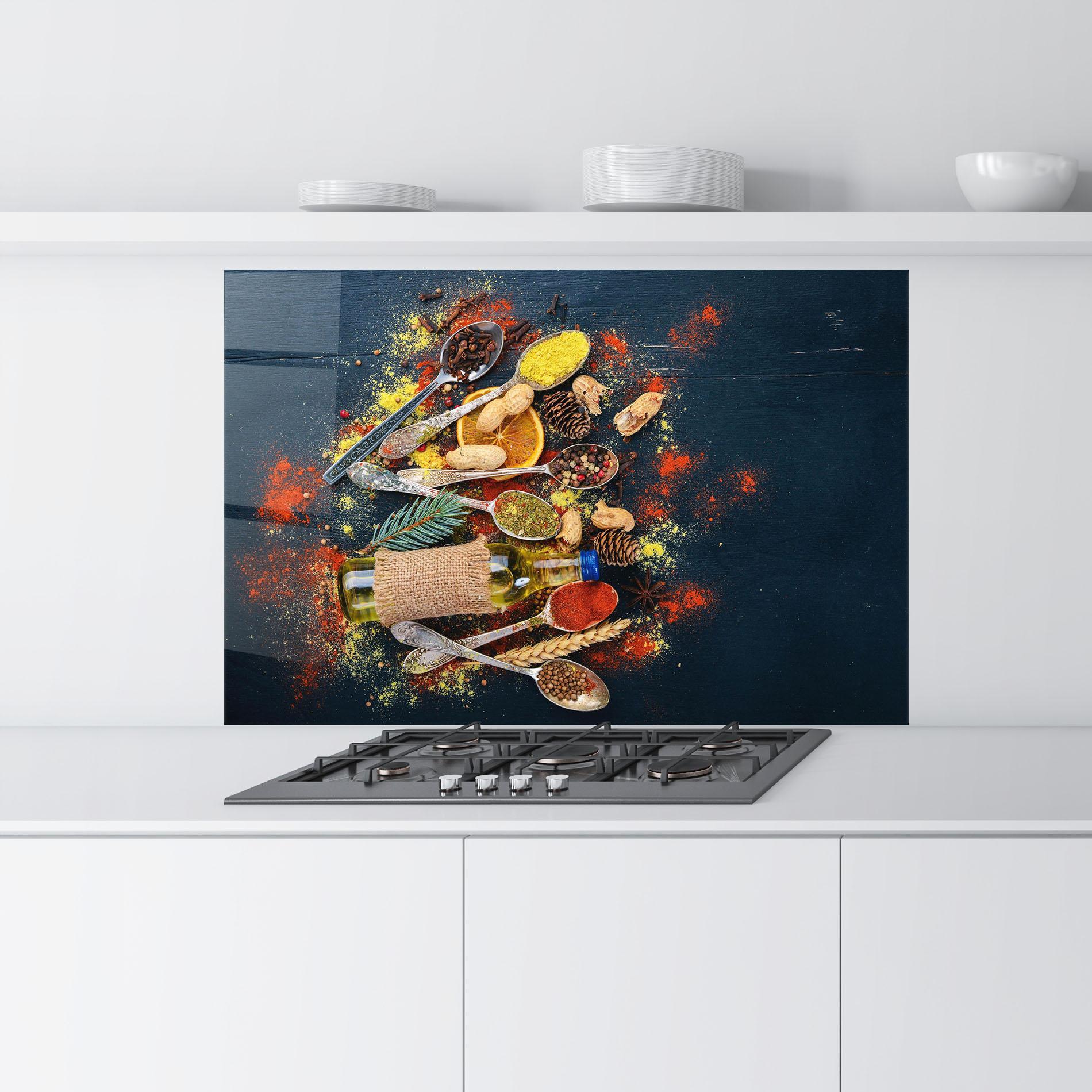 Konyhai üveg hátfal Indian Cuisine mockup 9