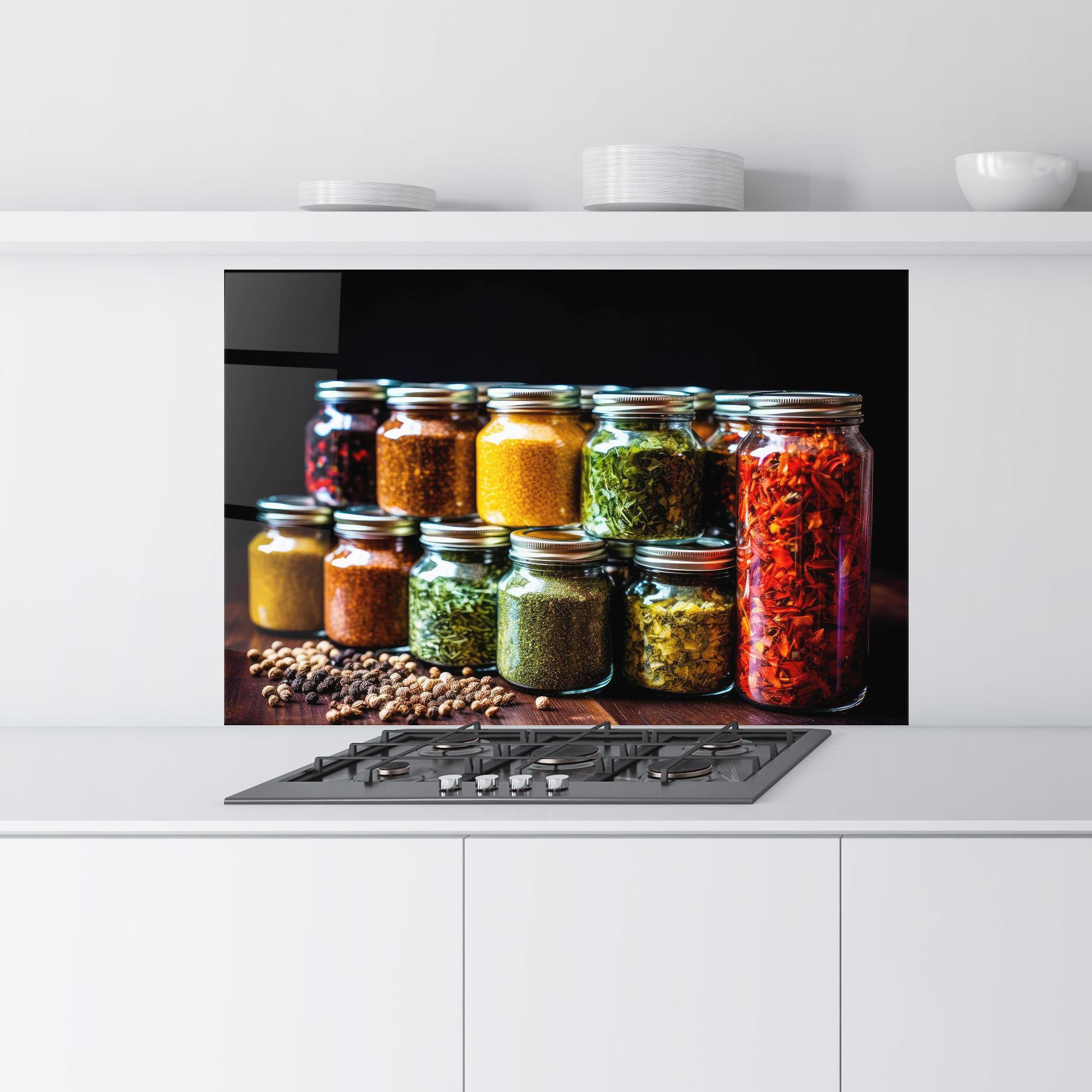 Konyhai üveg hátfal Kitchen Spice Up mockup 9