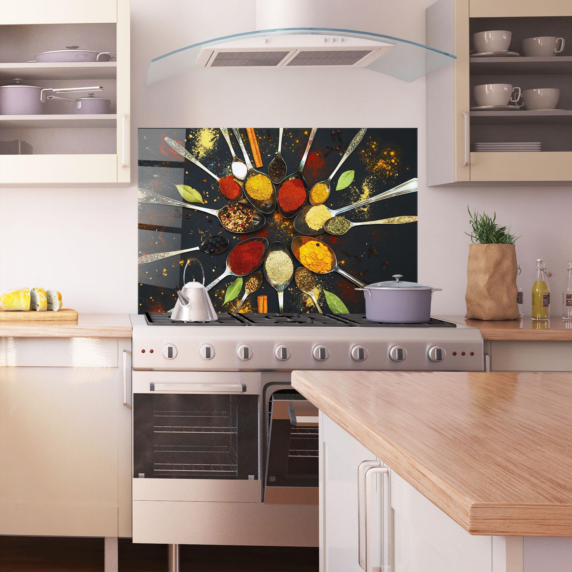 Konyhai üveg hátfal Cooking Spoons mockup 1