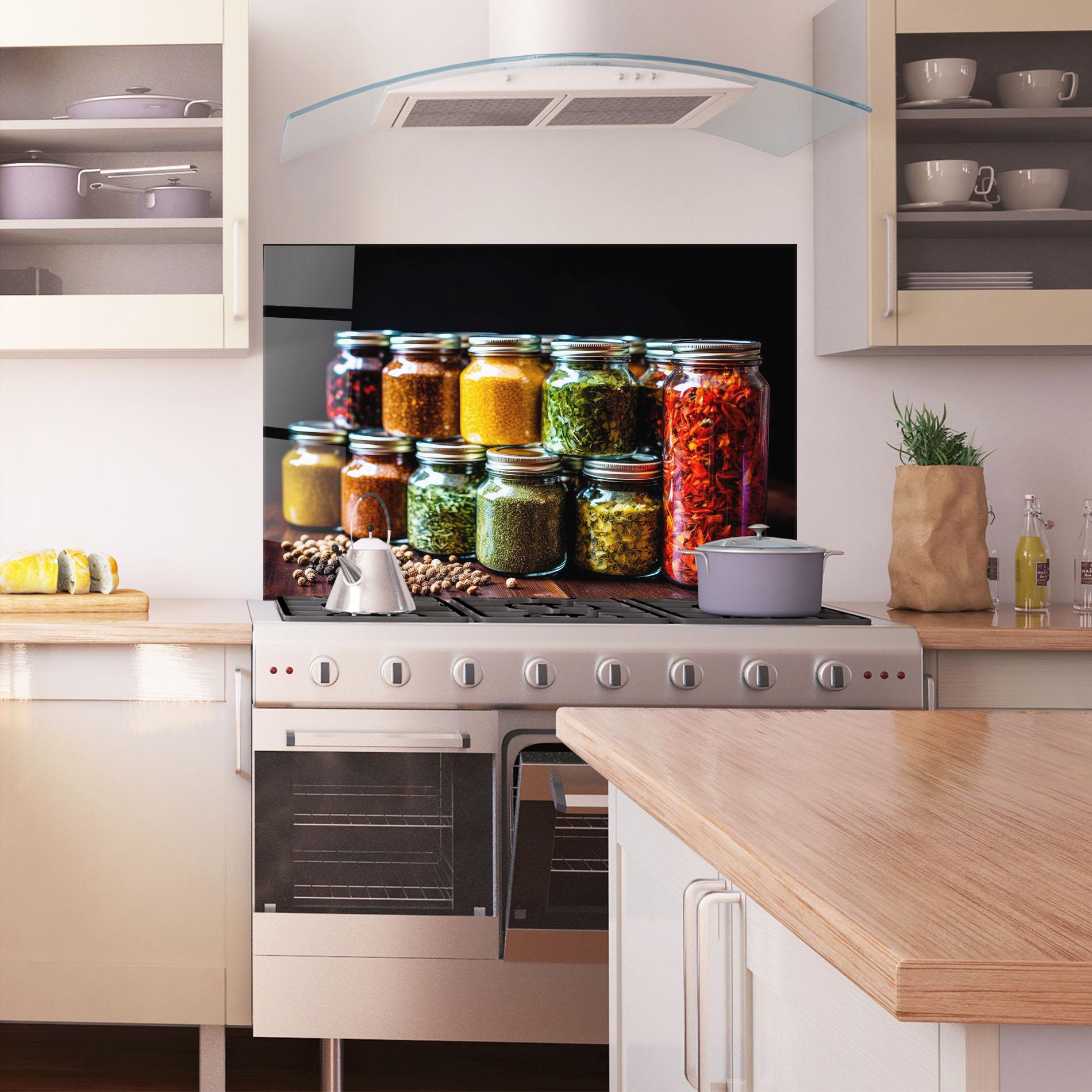 Konyhai üveg hátfal Kitchen Spice Up mockup 1