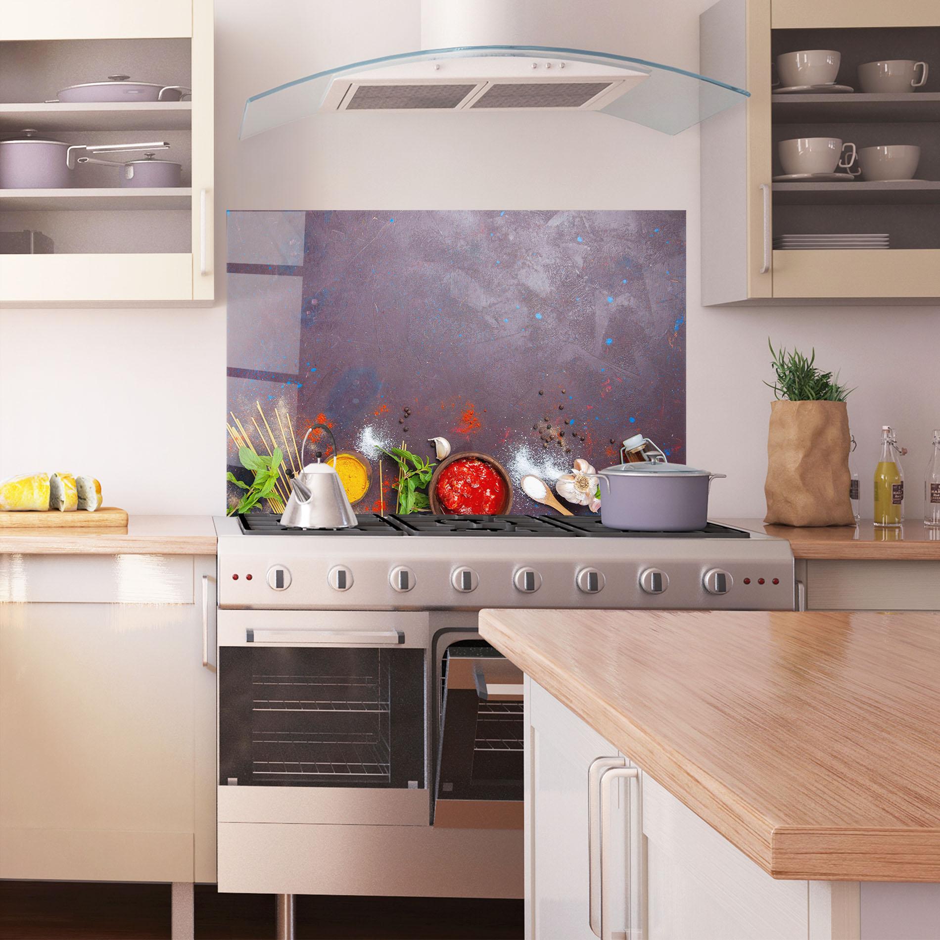 Konyhai üveg hátfal Tomato Sauce mockup 1