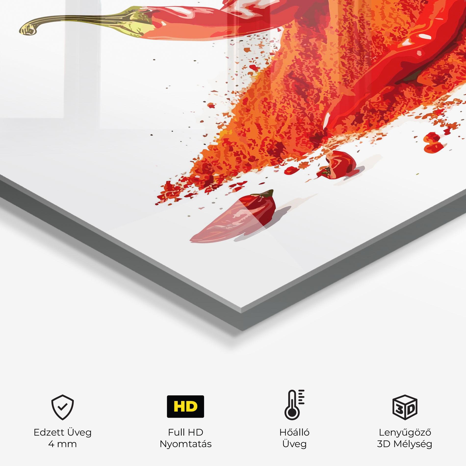 Konyhai üveg hátfal Papper Art mockup 2