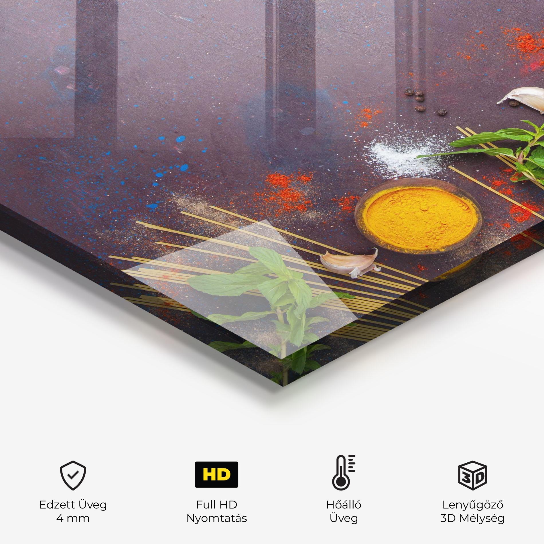 Konyhai üveg hátfal Tomato Sauce mockup 2