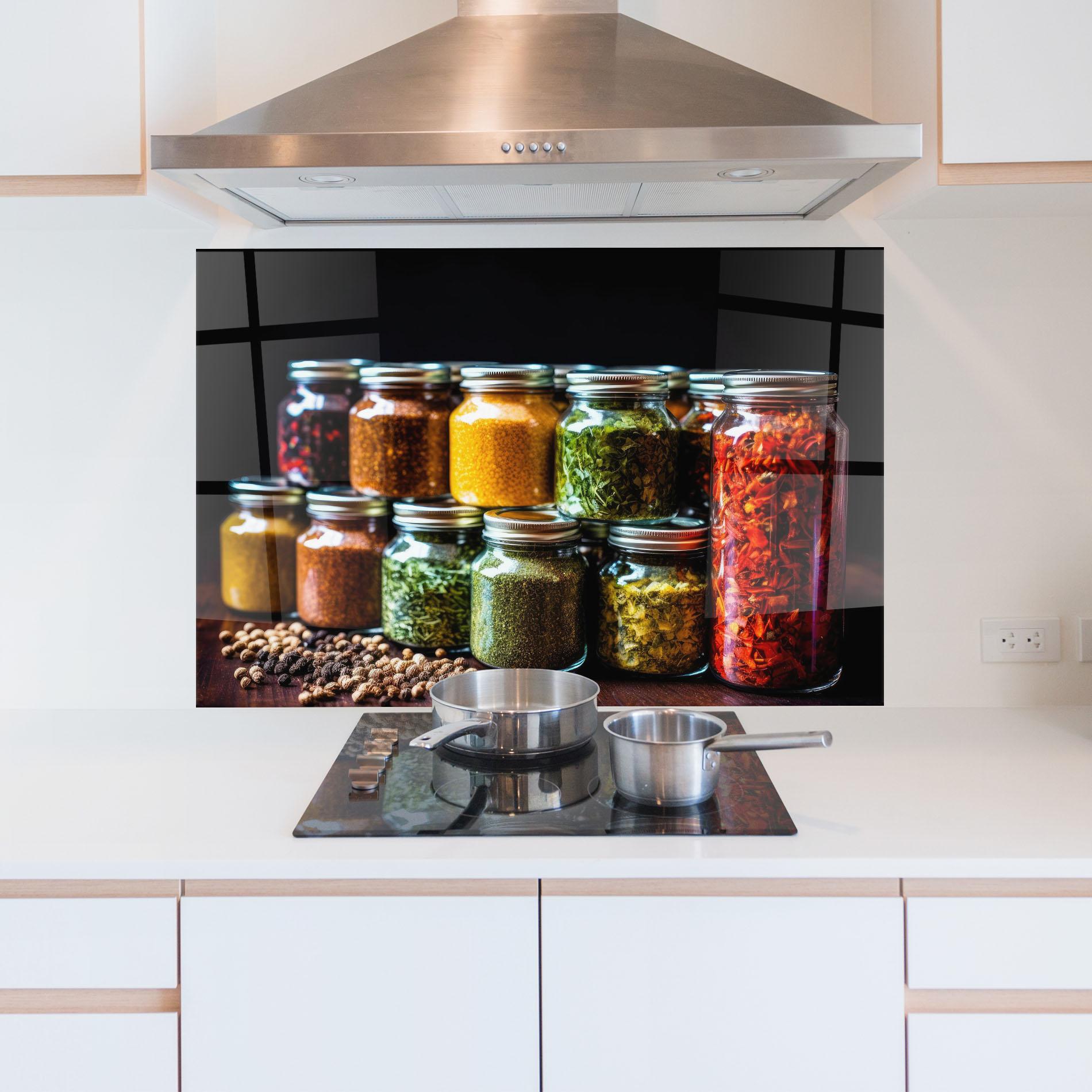 Konyhai üveg hátfal Kitchen Spice Up mockup 5