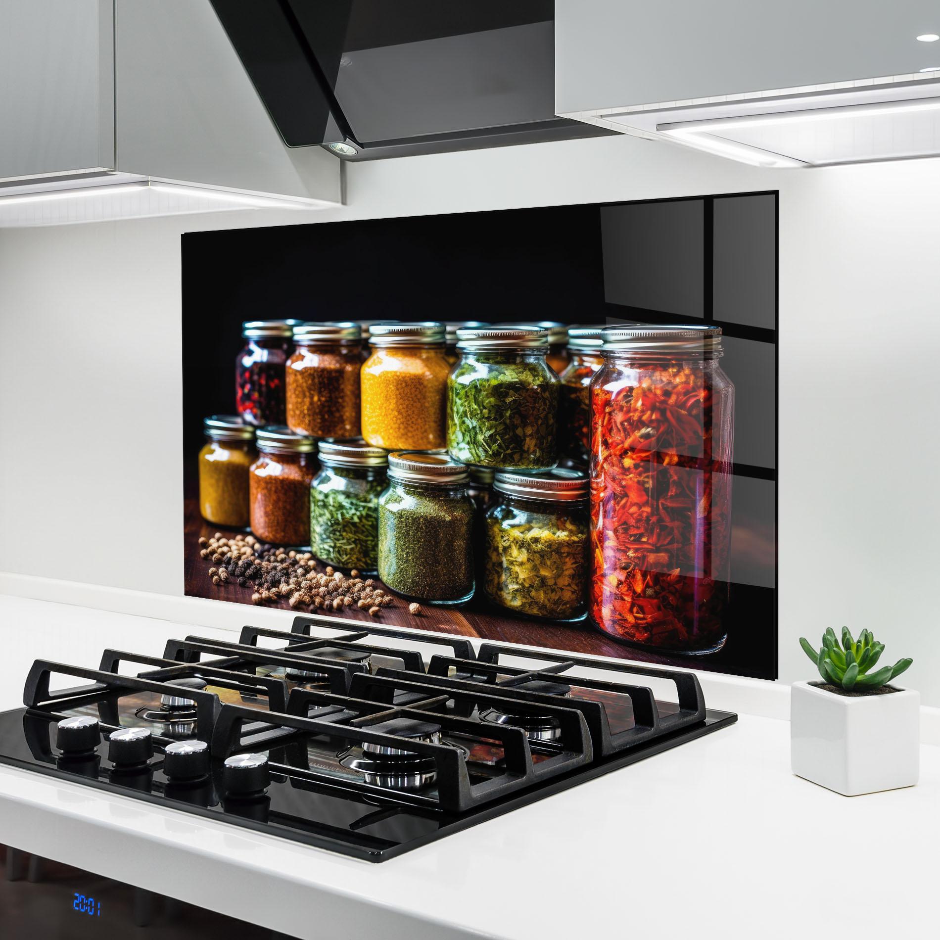 Konyhai üveg hátfal Kitchen Spice Up mockup 6