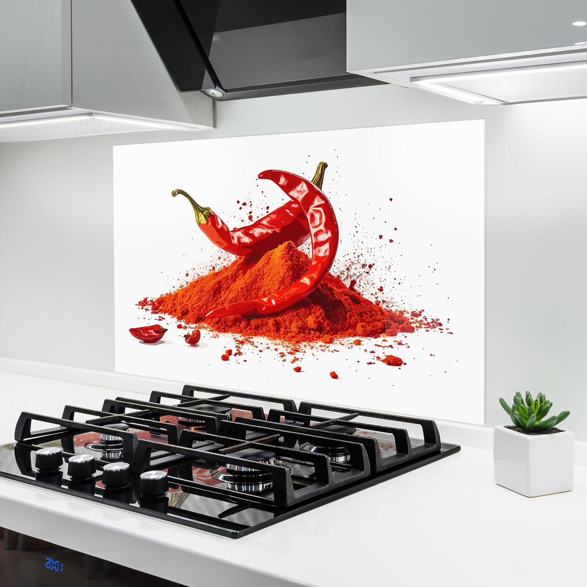 Konyhai üveg hátfal Papper Art mockup 6