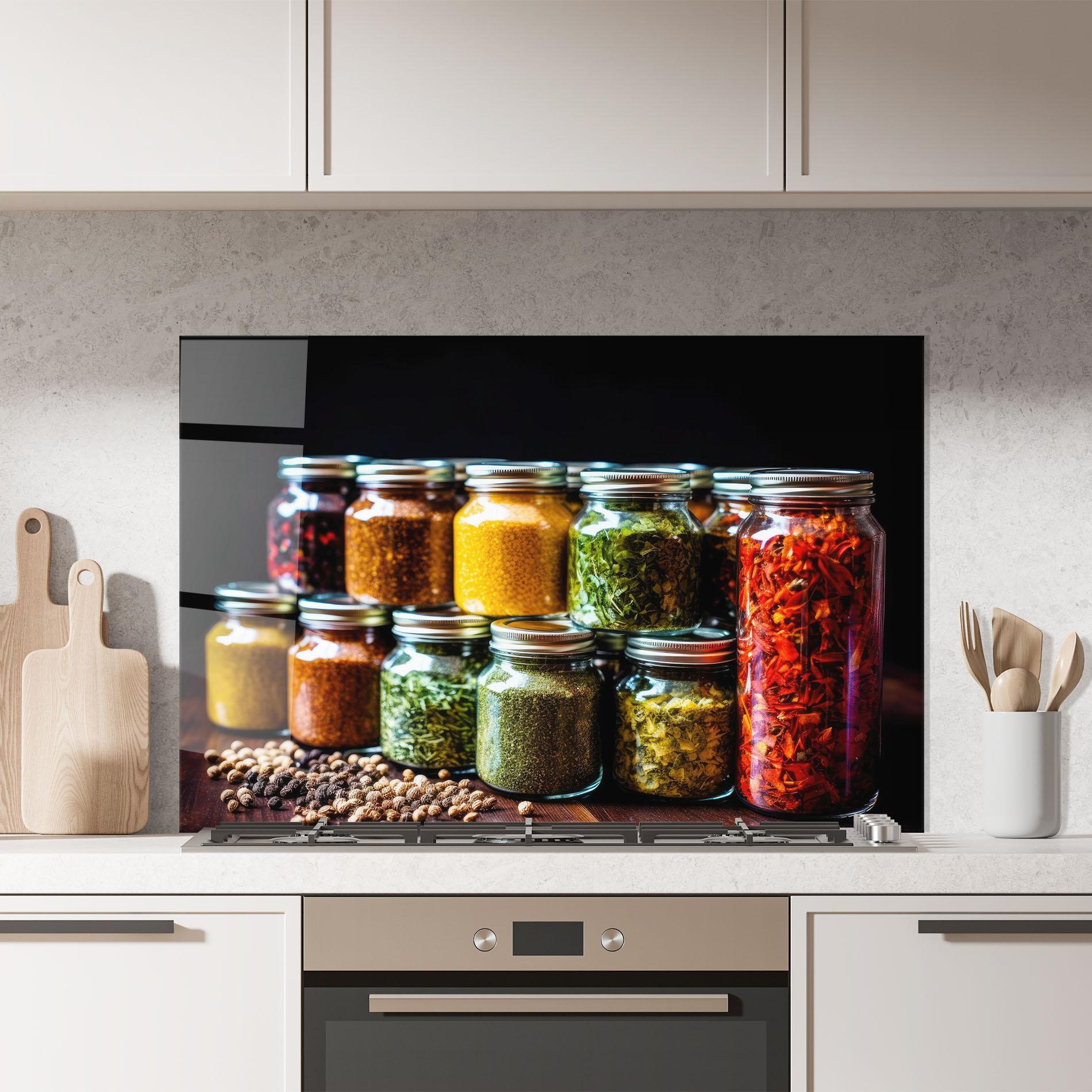 Konyhai üveg hátfal Kitchen Spice Up mockup 7