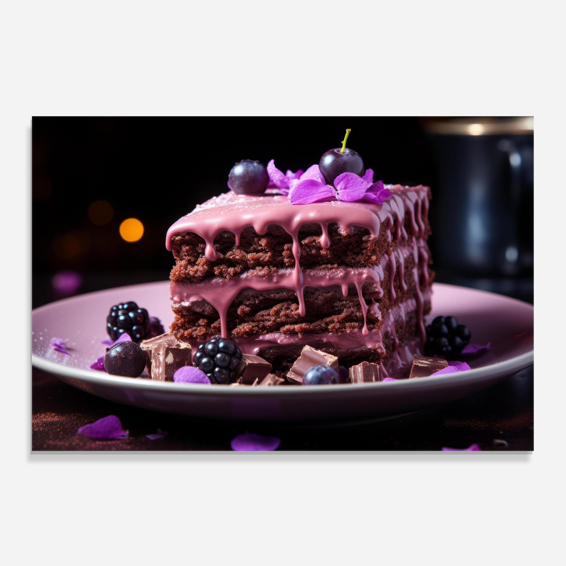 Konyhai üveg hátfal Chocolate Berries mockup 0