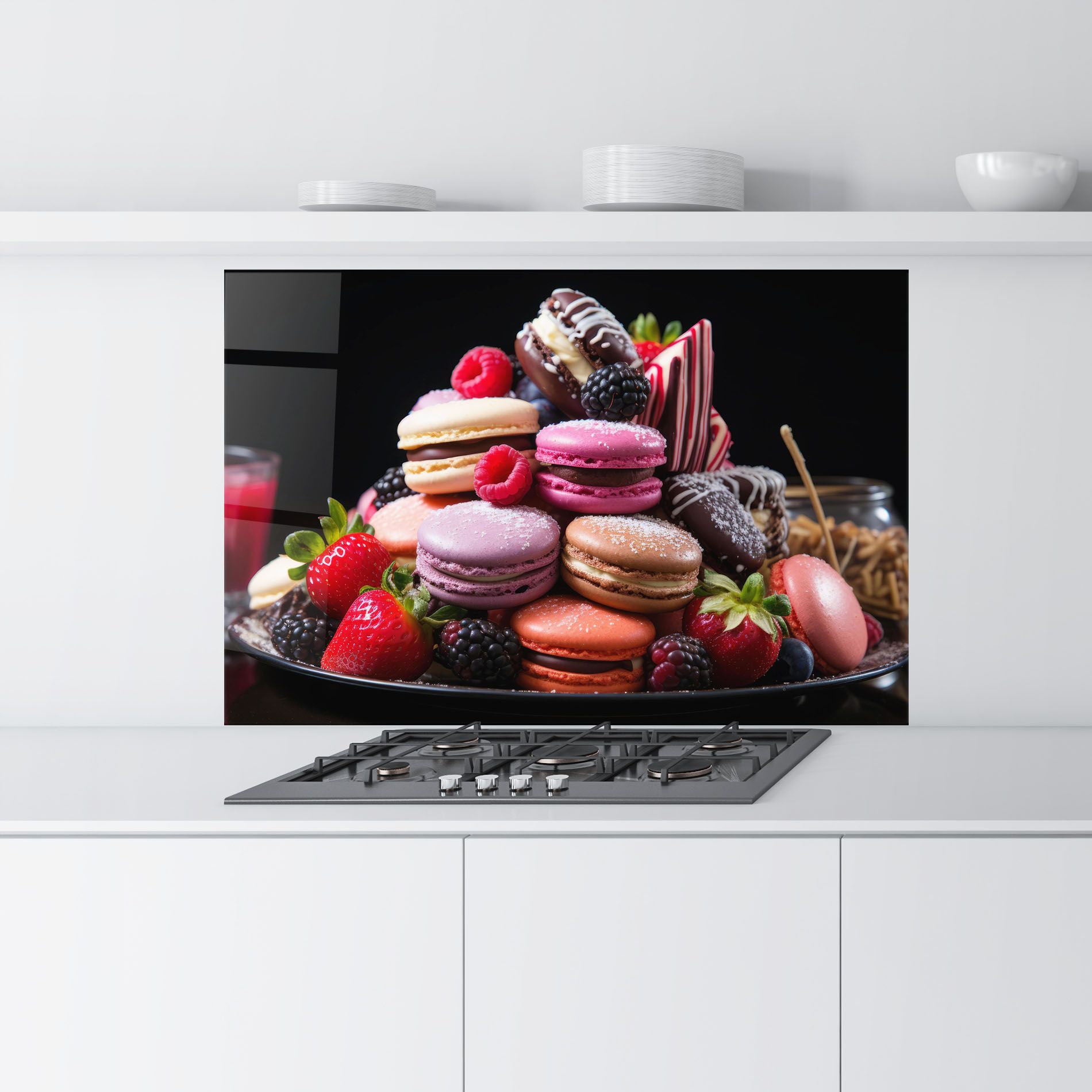 Berries Macarons mockup 9