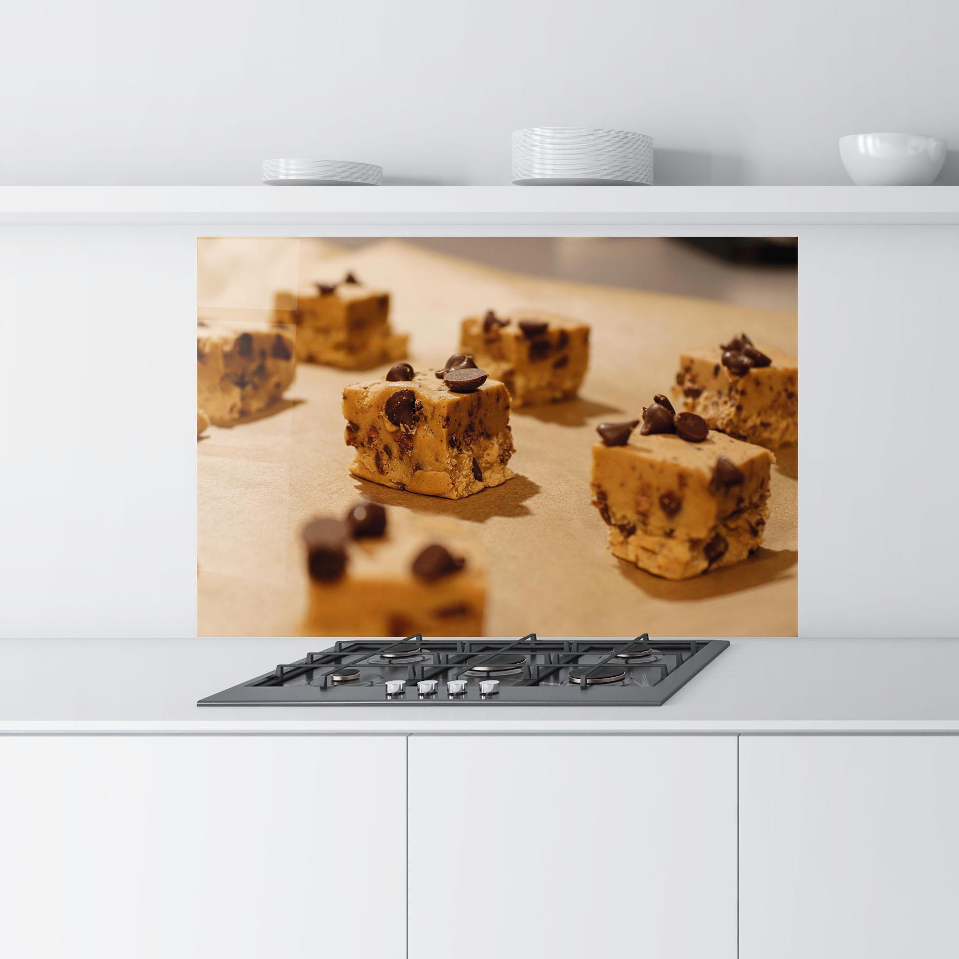 Konyhai üveg hátfal Caramel Cake mockup 9