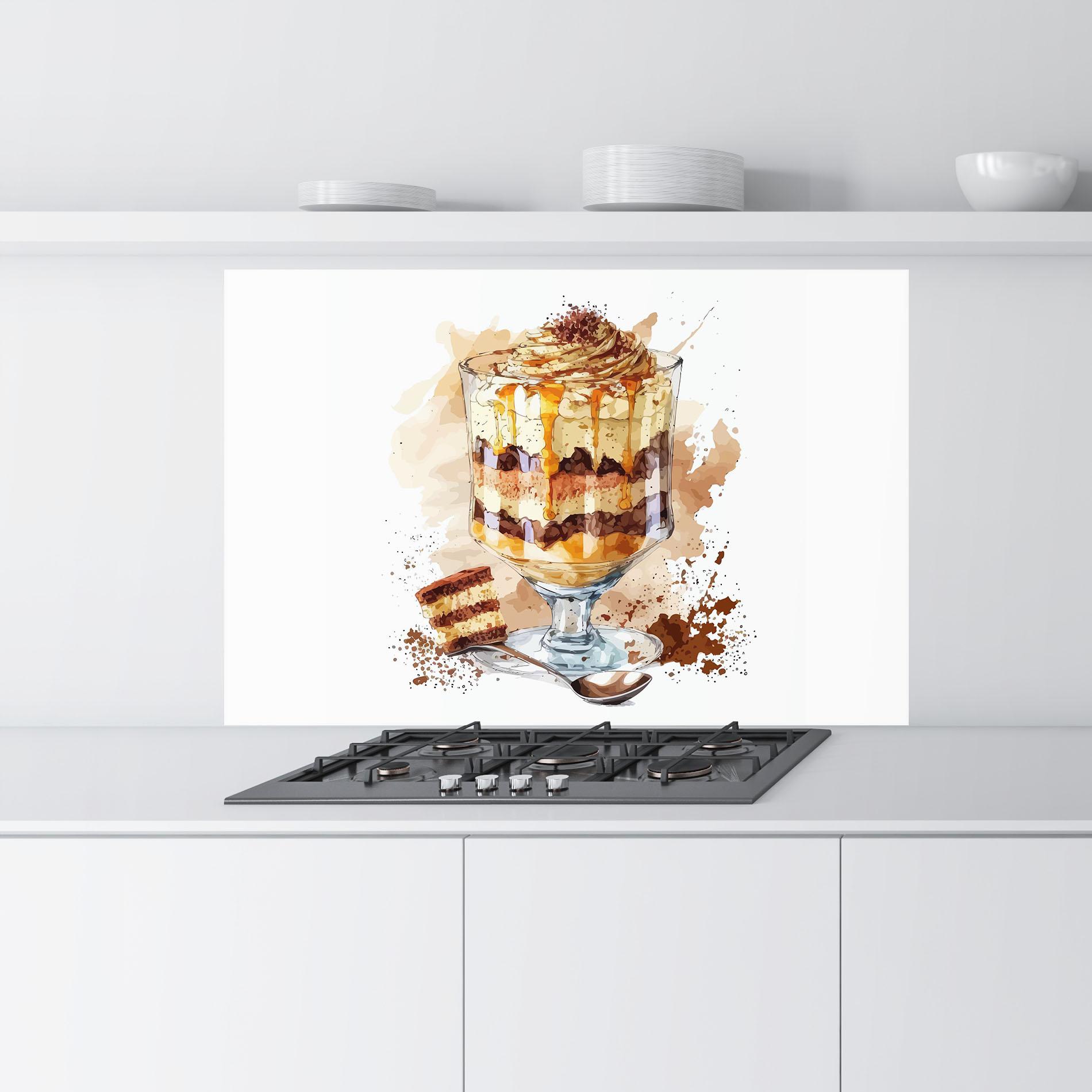Konyhai üveg hátfal Cup Dessert mockup 9