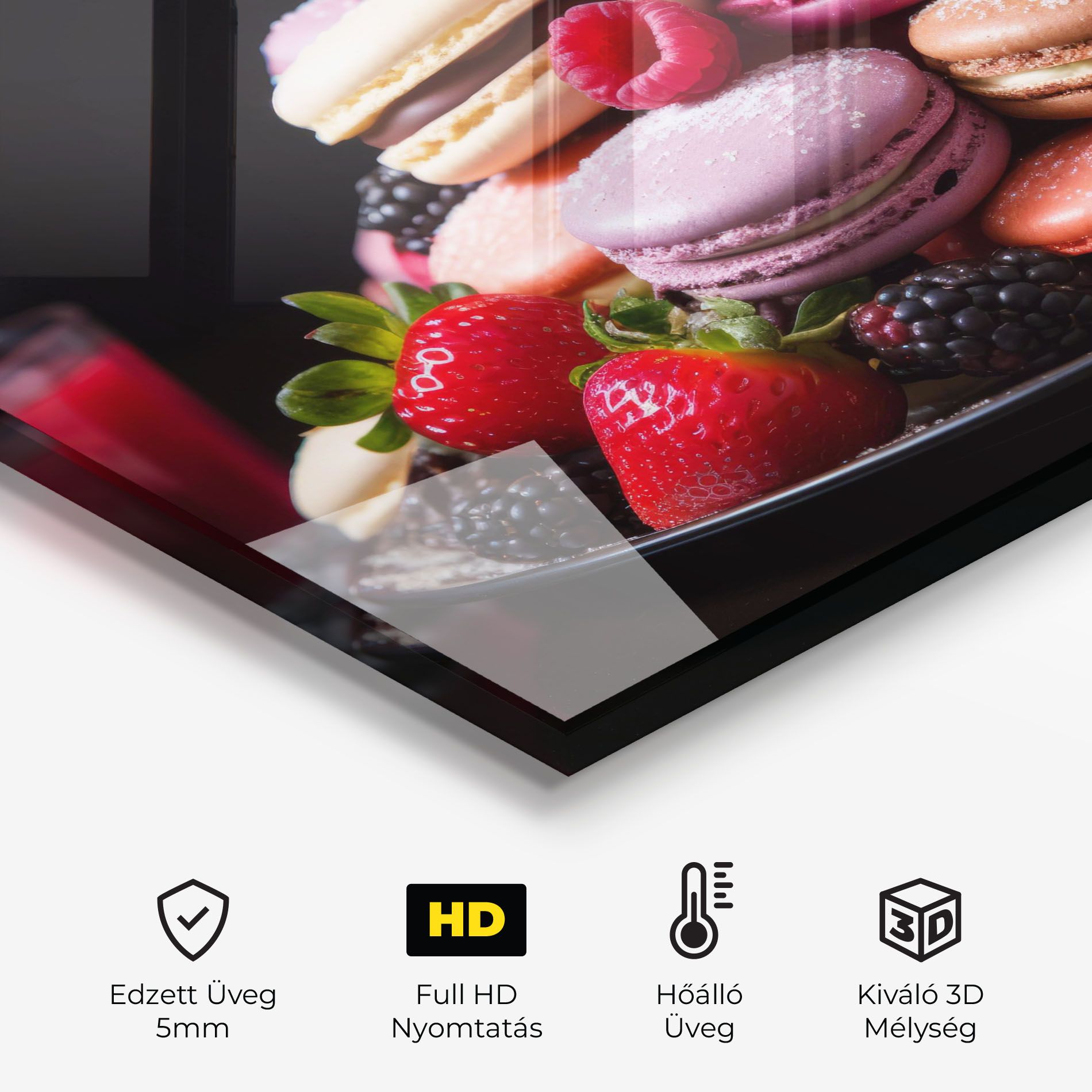 Berries Macarons mockup 2