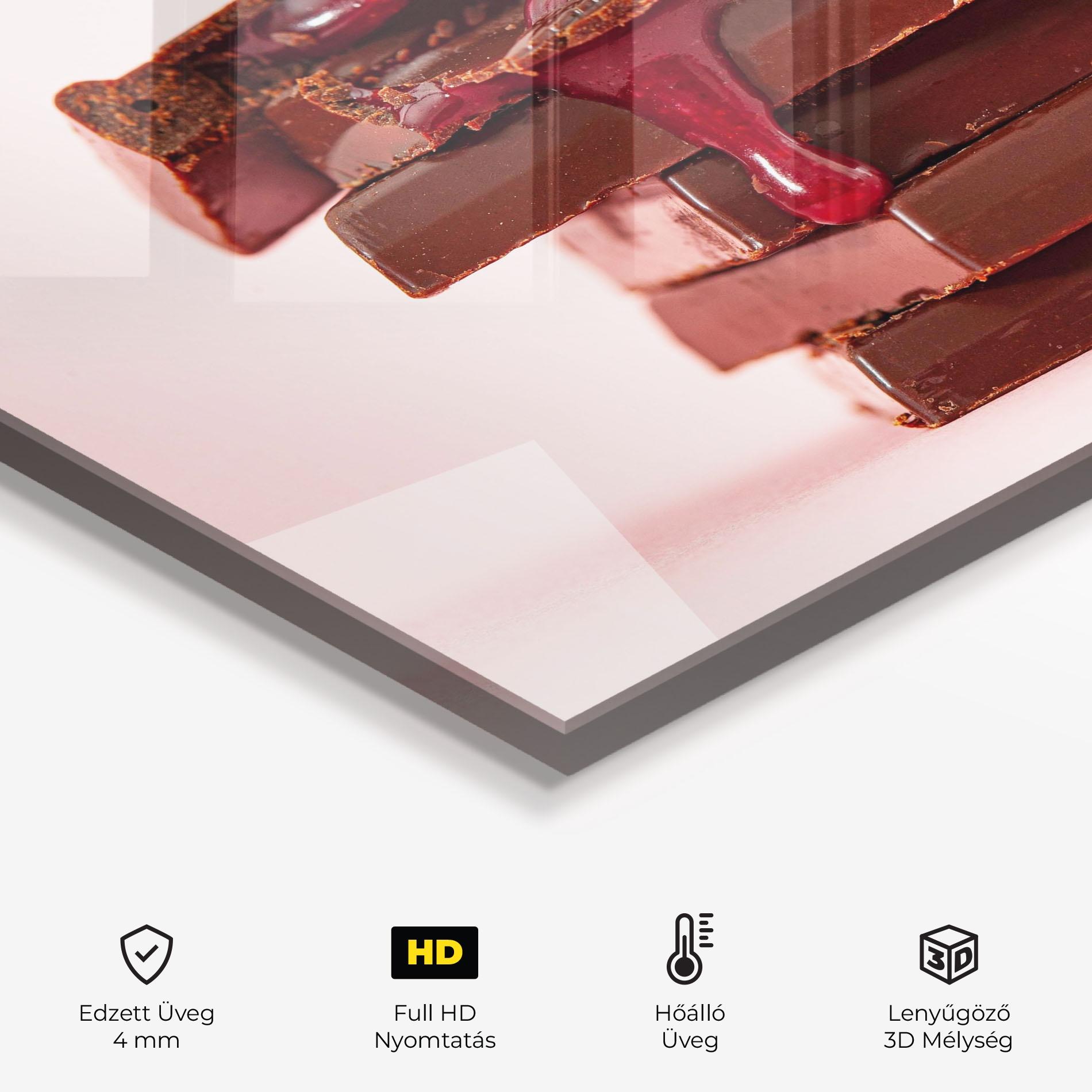 Konyhai üveg hátfal Cherru Chocolate mockup 2